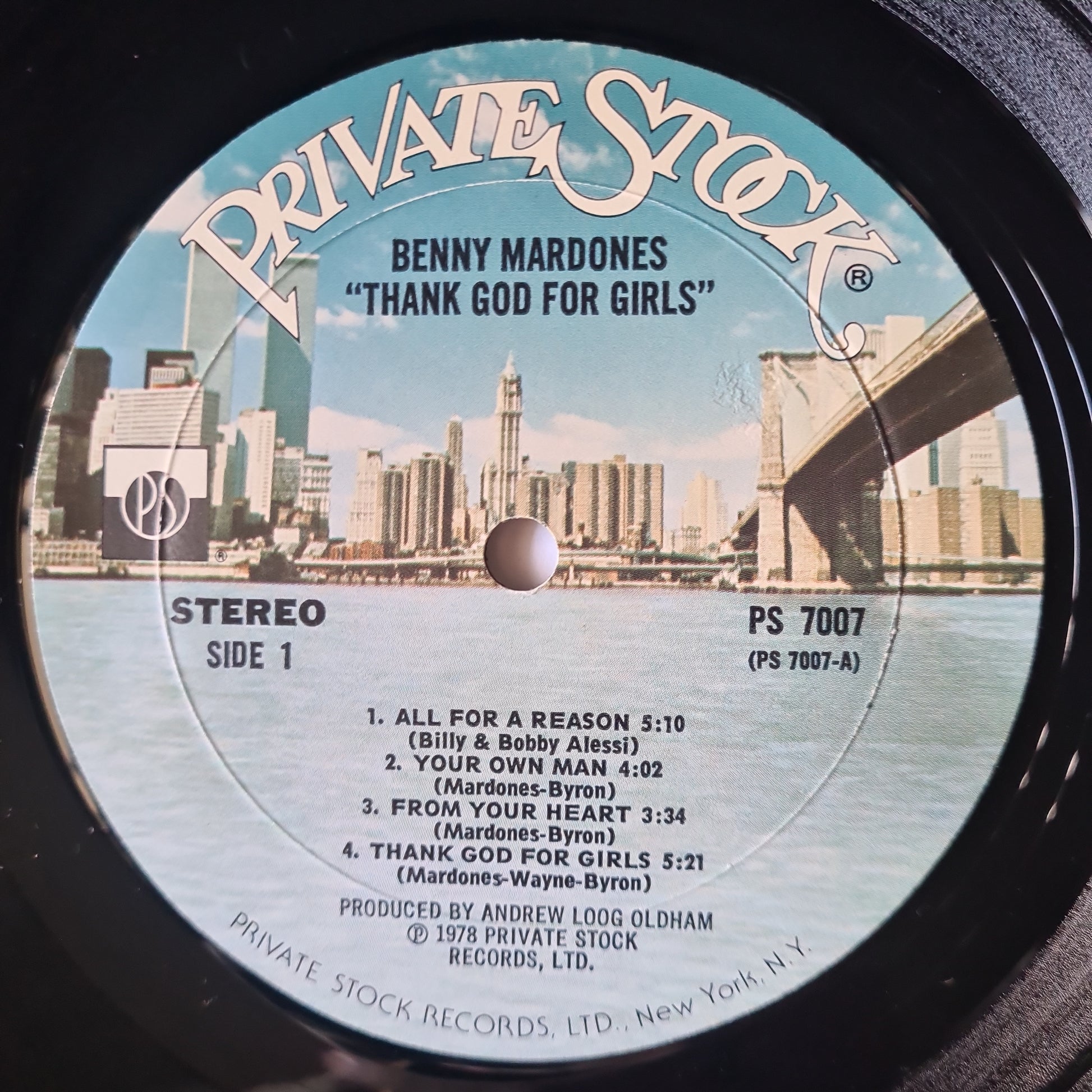 Benny Mardones – Thank God For Girls - 1978 - Vinyl Record LP - Sound Hound Records