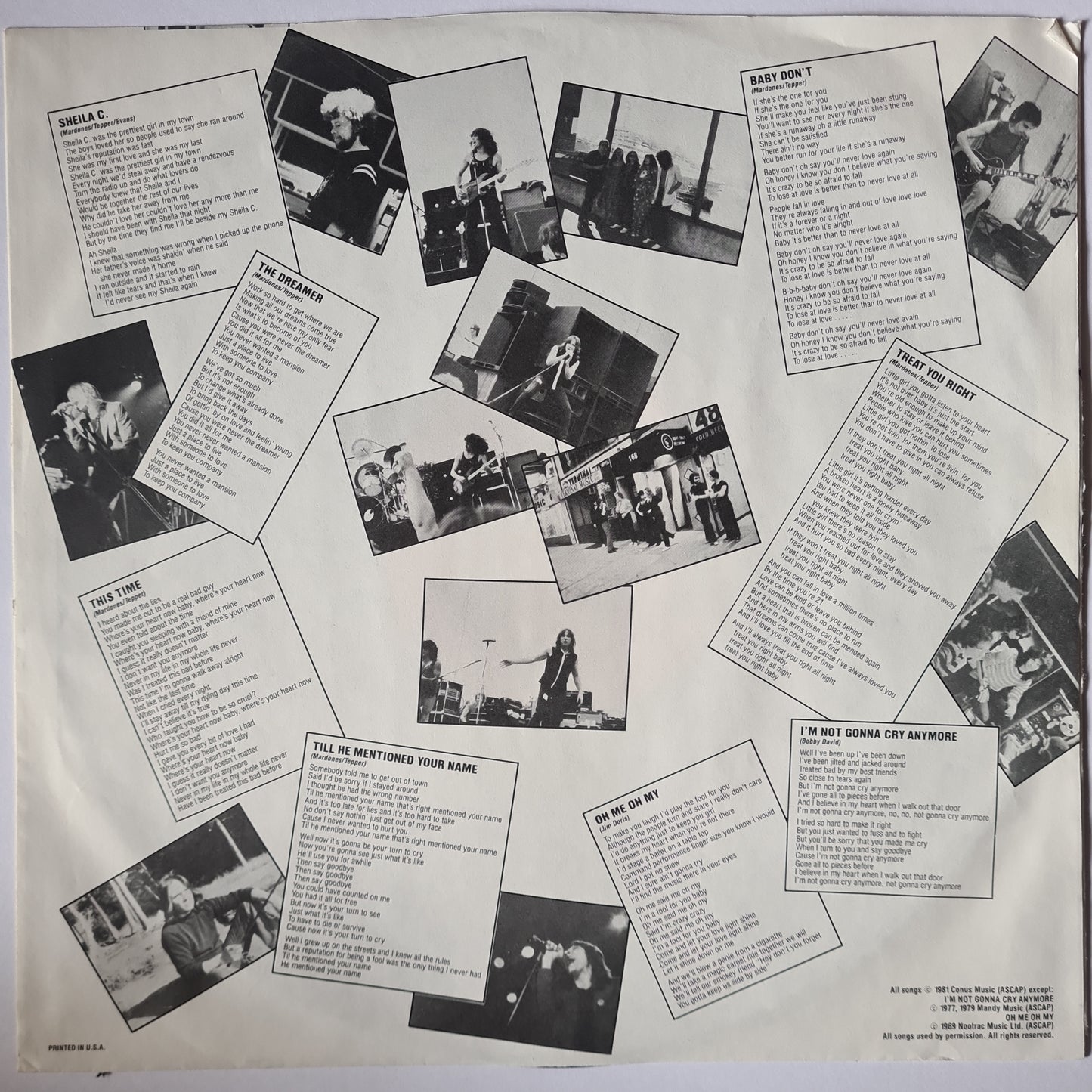 Benny Mardones – Too Much To Lose - 1981 - Vinyl Record LP - Sound Hound Records