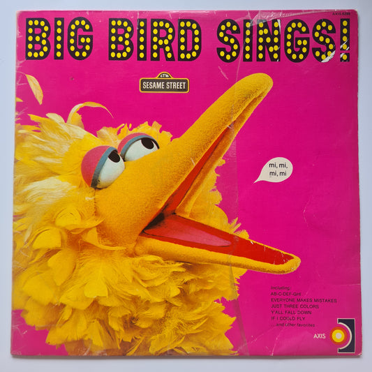 Big Bird (Sesame Street) - Big Bird Sings! - 1974 - Vinyl Record LP - Sound Hound Records