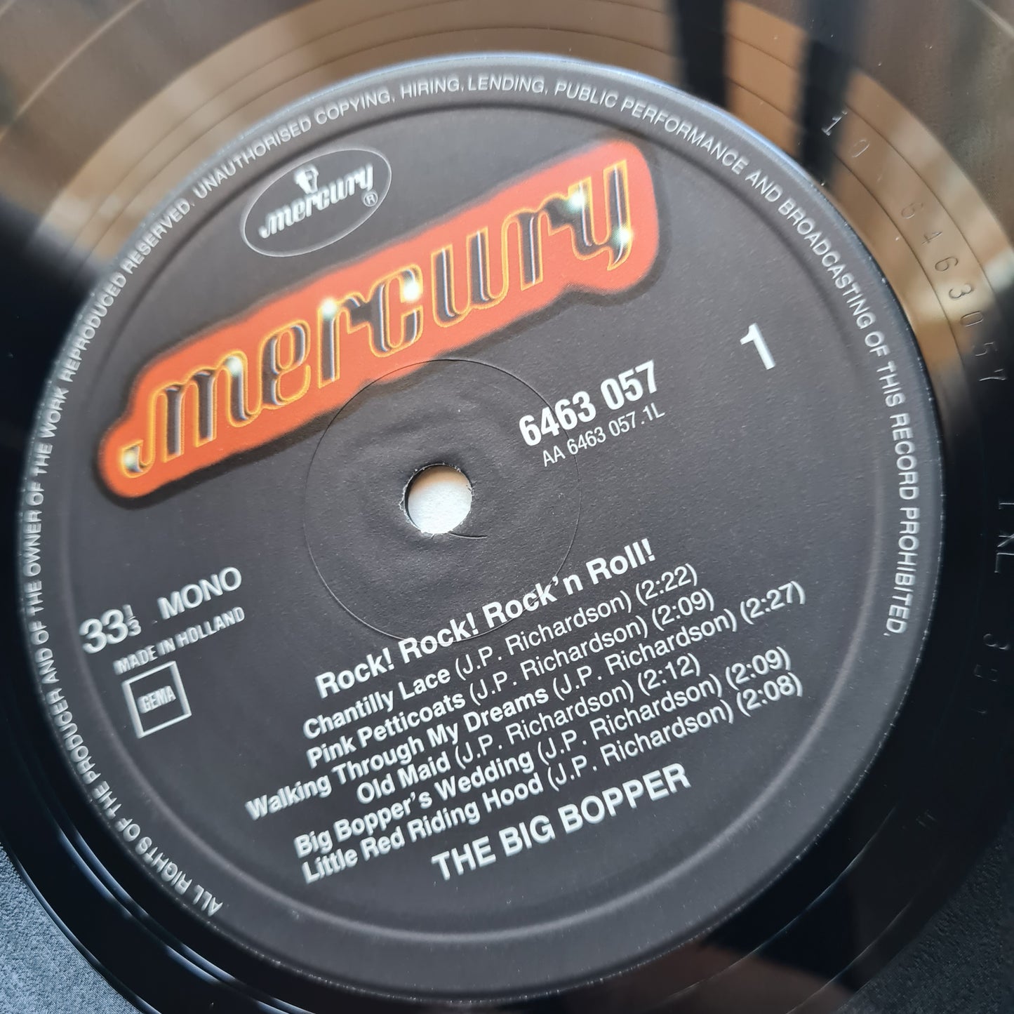 Big Bopper – Chantilly Lace - 1959 (1980 Netherlands Pressing) - Vinyl Record LP (Excellent) - Sound Hound Records