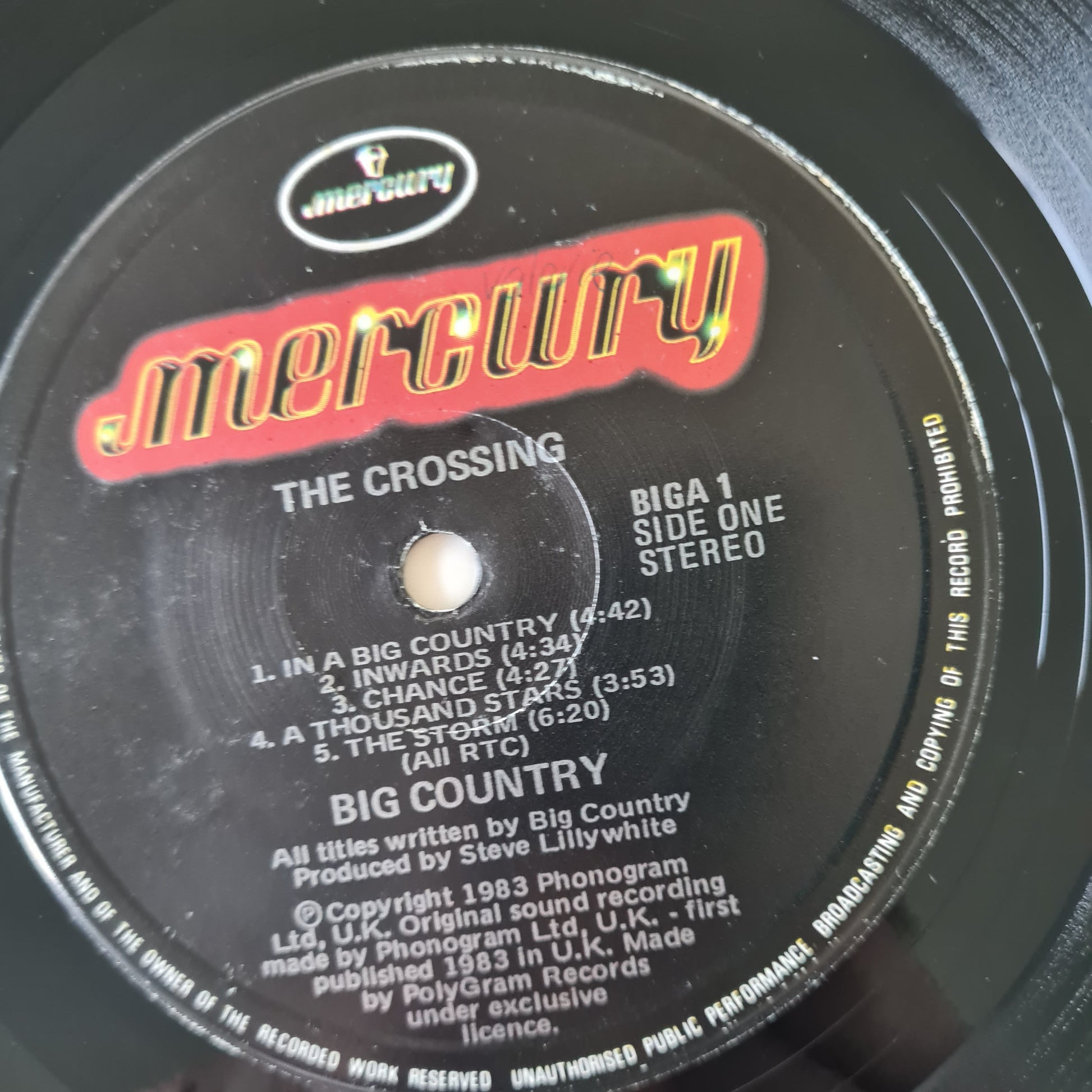 Big Country – The Crossing - 1983 - Vinyl Record LP - Sound Hound Records