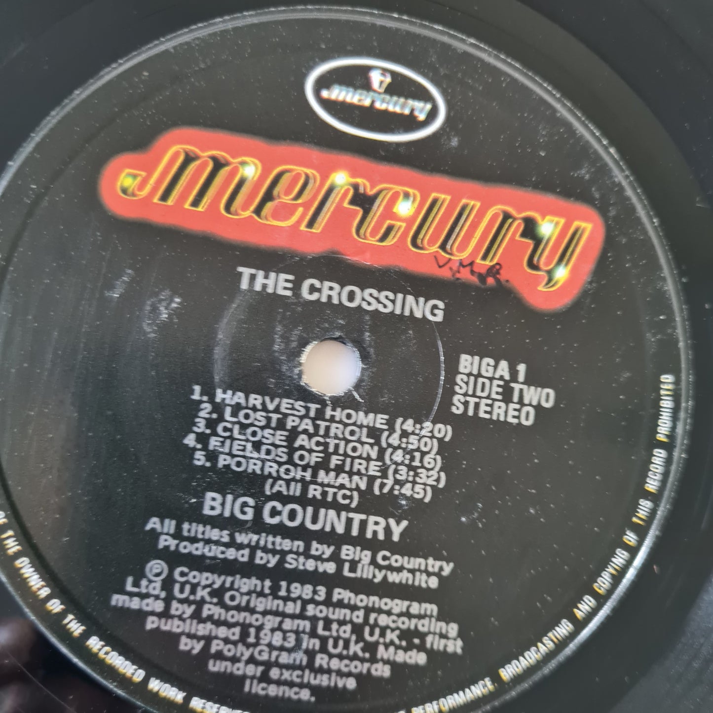 Big Country – The Crossing - 1983 - Vinyl Record LP - Sound Hound Records