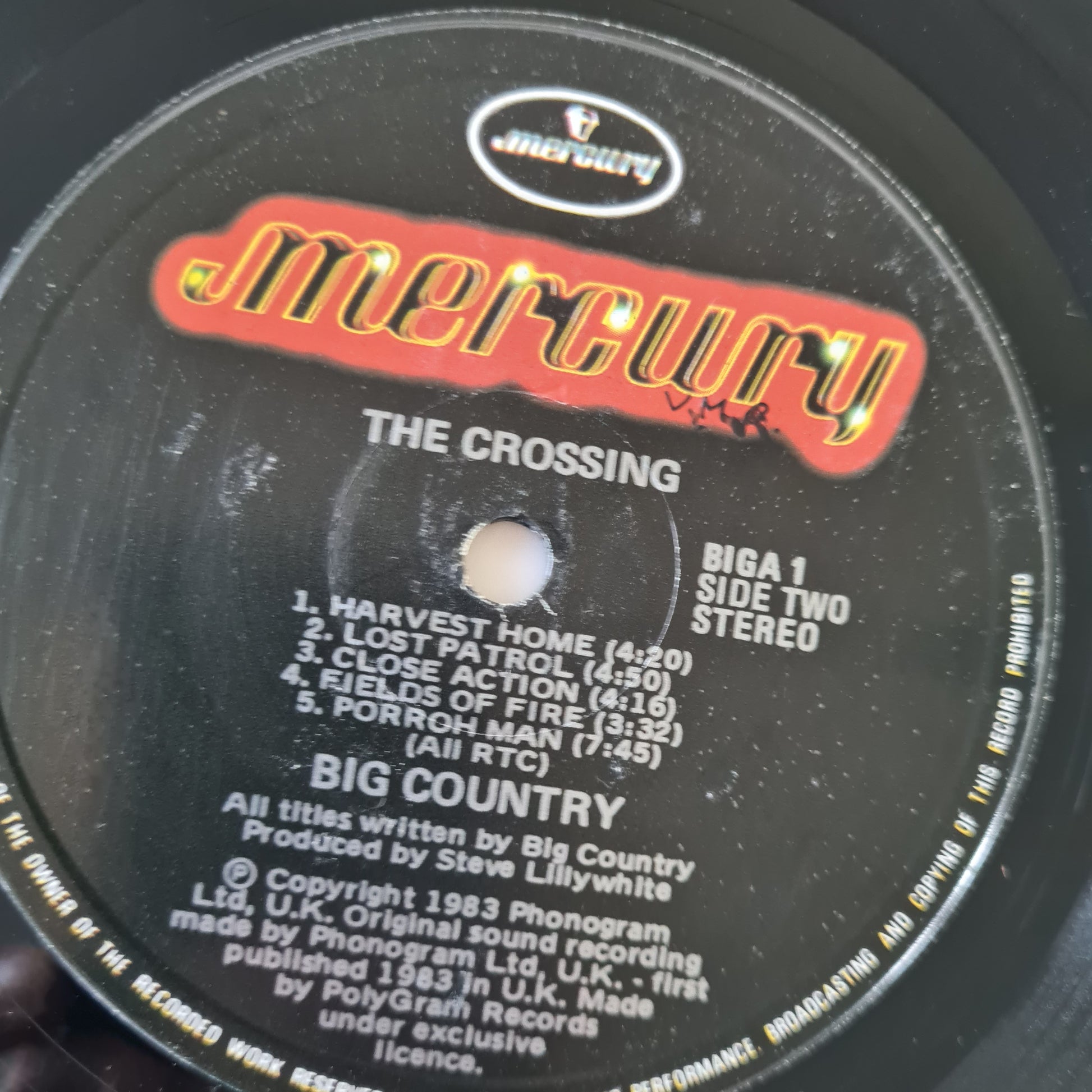 Big Country – The Crossing - 1983 - Vinyl Record LP - Sound Hound Records