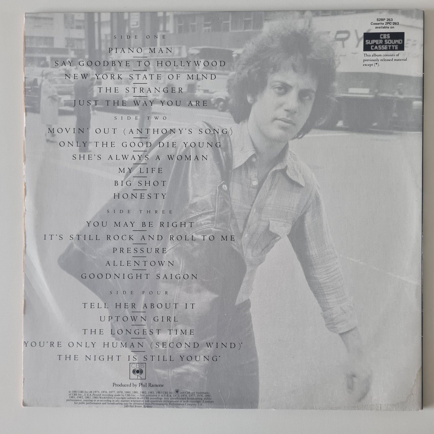 Billy Joel – Greatest Hits Volume 1 & 2 - 1985 (Gatefold) - Vinyl Record 2LP - Sound Hound Records