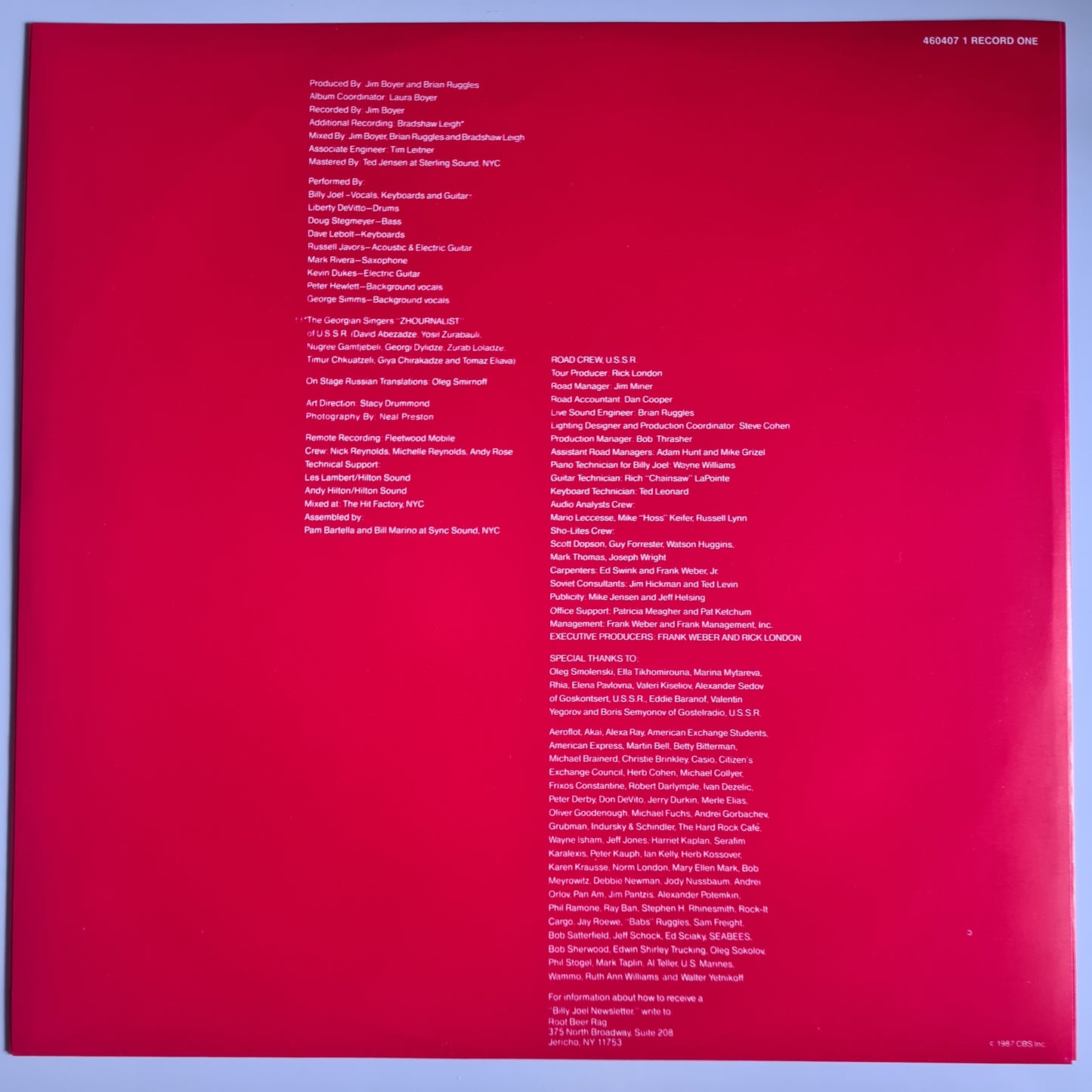 Billy Joel – Концерт (Live Album) - 1987 (Gatefold 2LP) Vinyl Record (near mint) - Sound Hound Records
