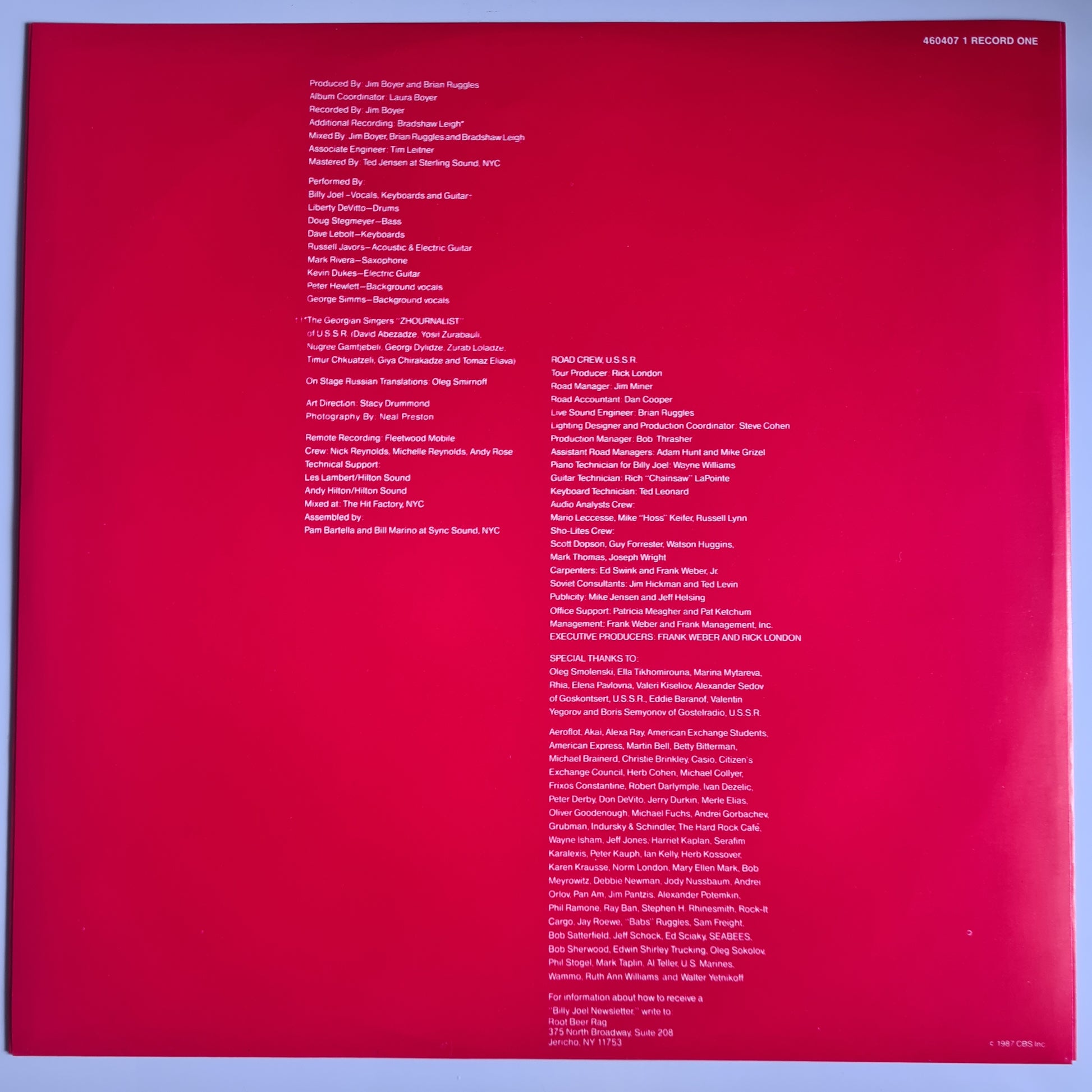 Billy Joel – Концерт (Live Album) - 1987 (Gatefold 2LP) Vinyl Record (near mint) - Sound Hound Records