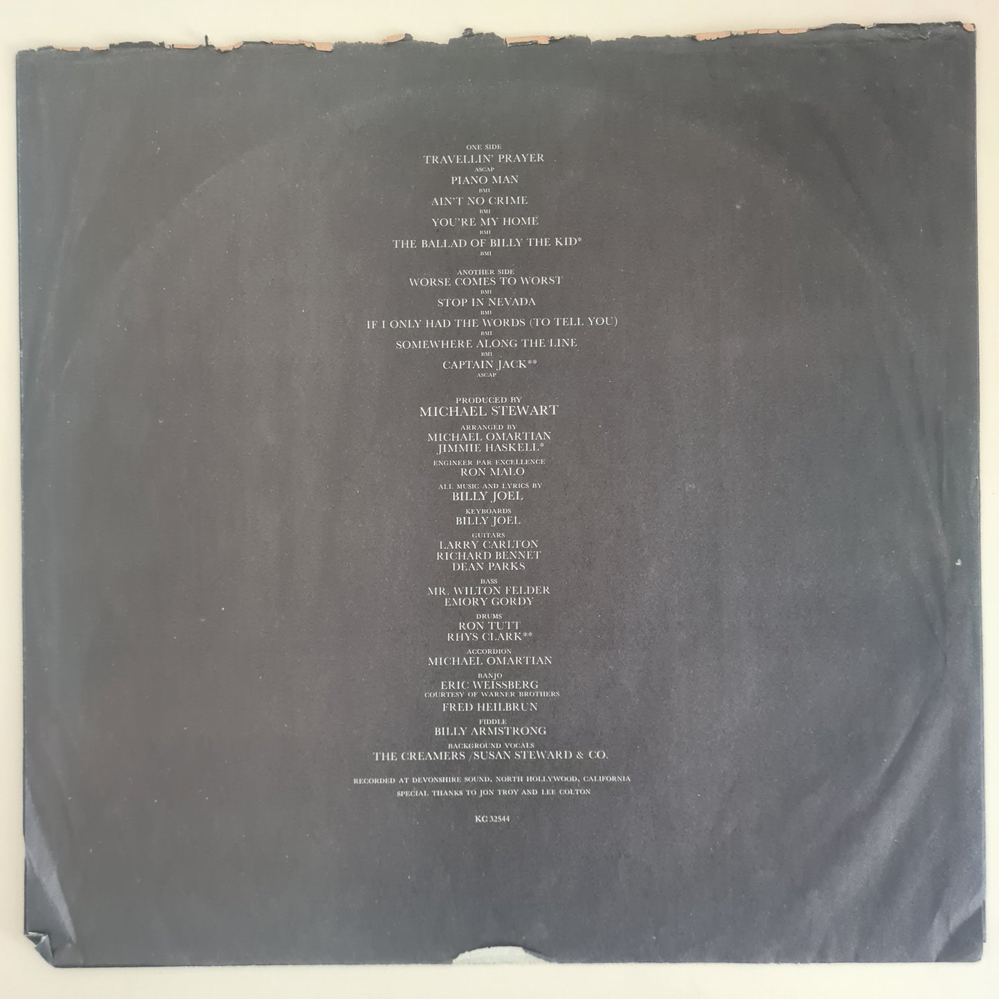 Billy Joel – Piano Man - 1973 (First USA Pressing) - Vinyl Record LP - Sound Hound Records