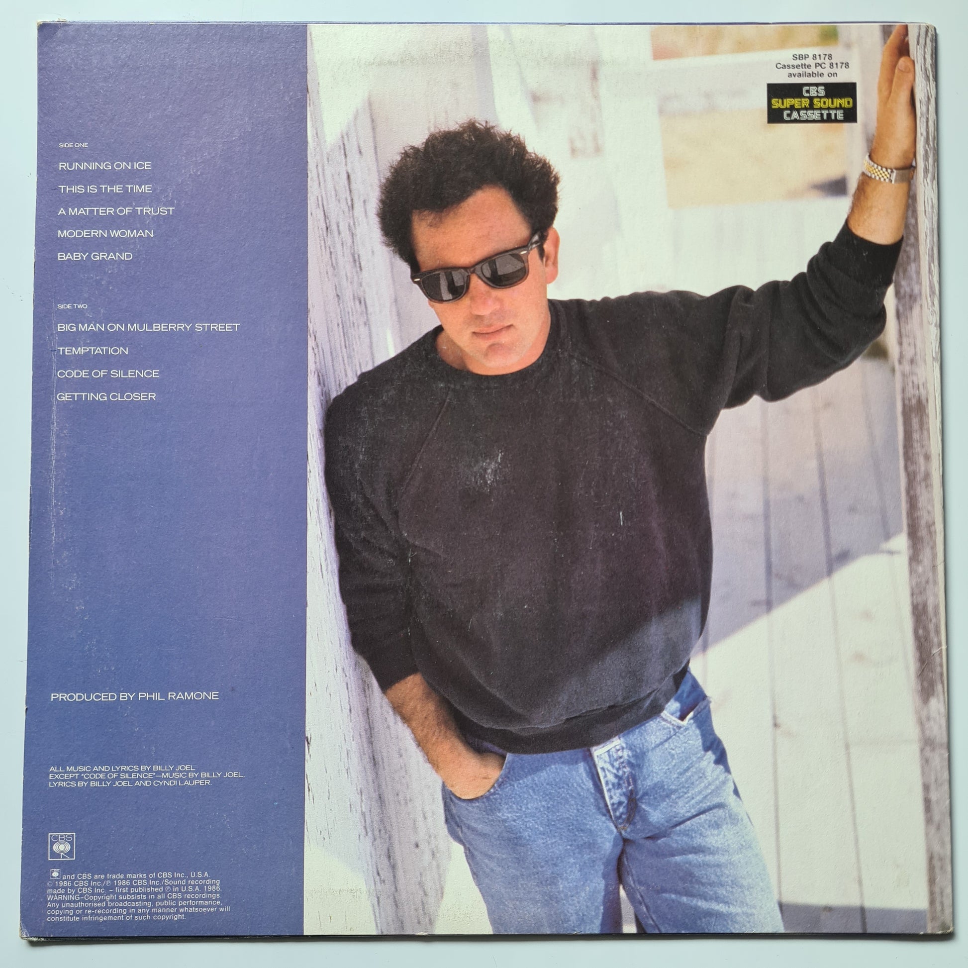 Billy Joel – The Bridge - 1986 - Vinyl Record LP - Sound Hound Records
