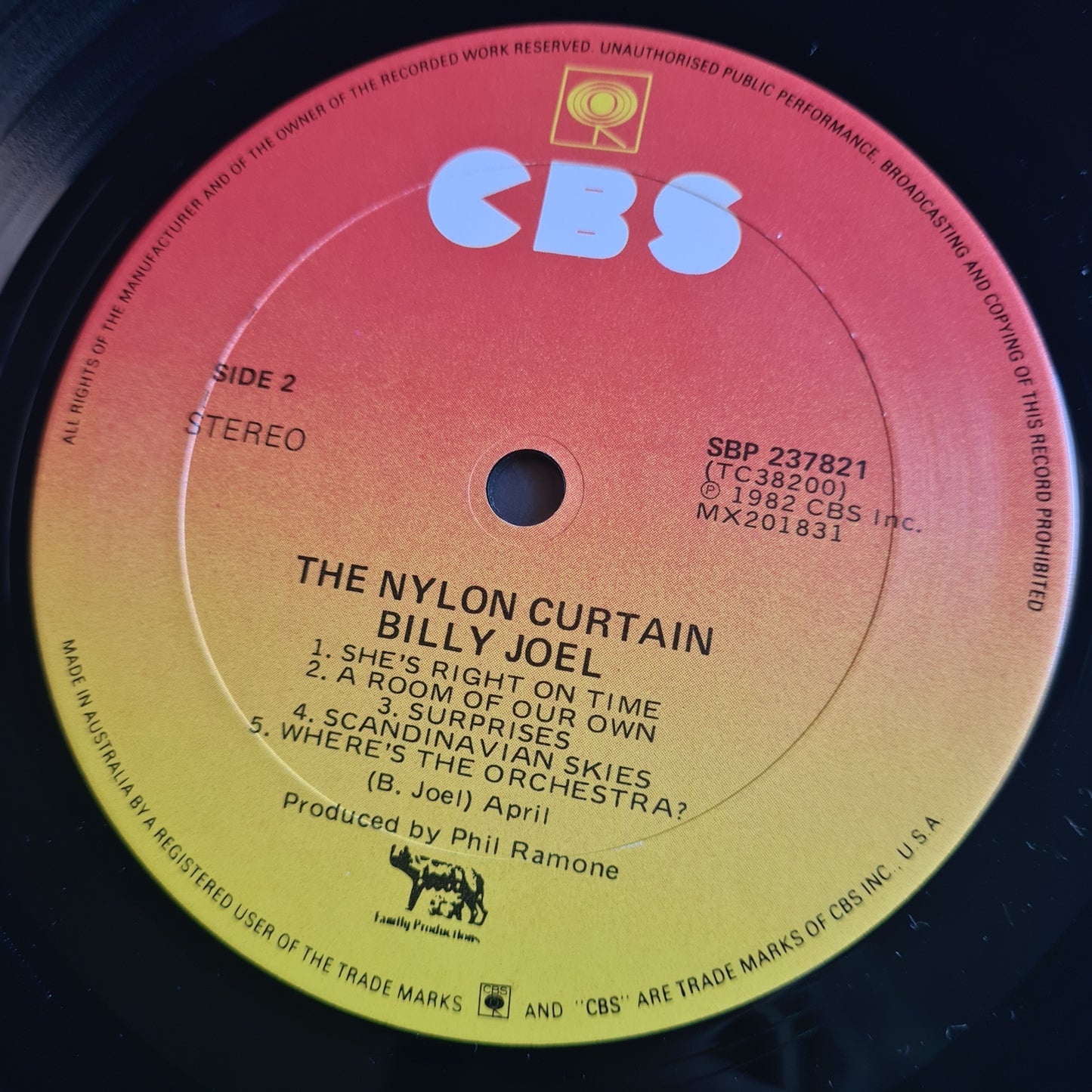 Billy Joel – The Nylon Curtain - 1982 - Vinyl Record LP - Sound Hound Records