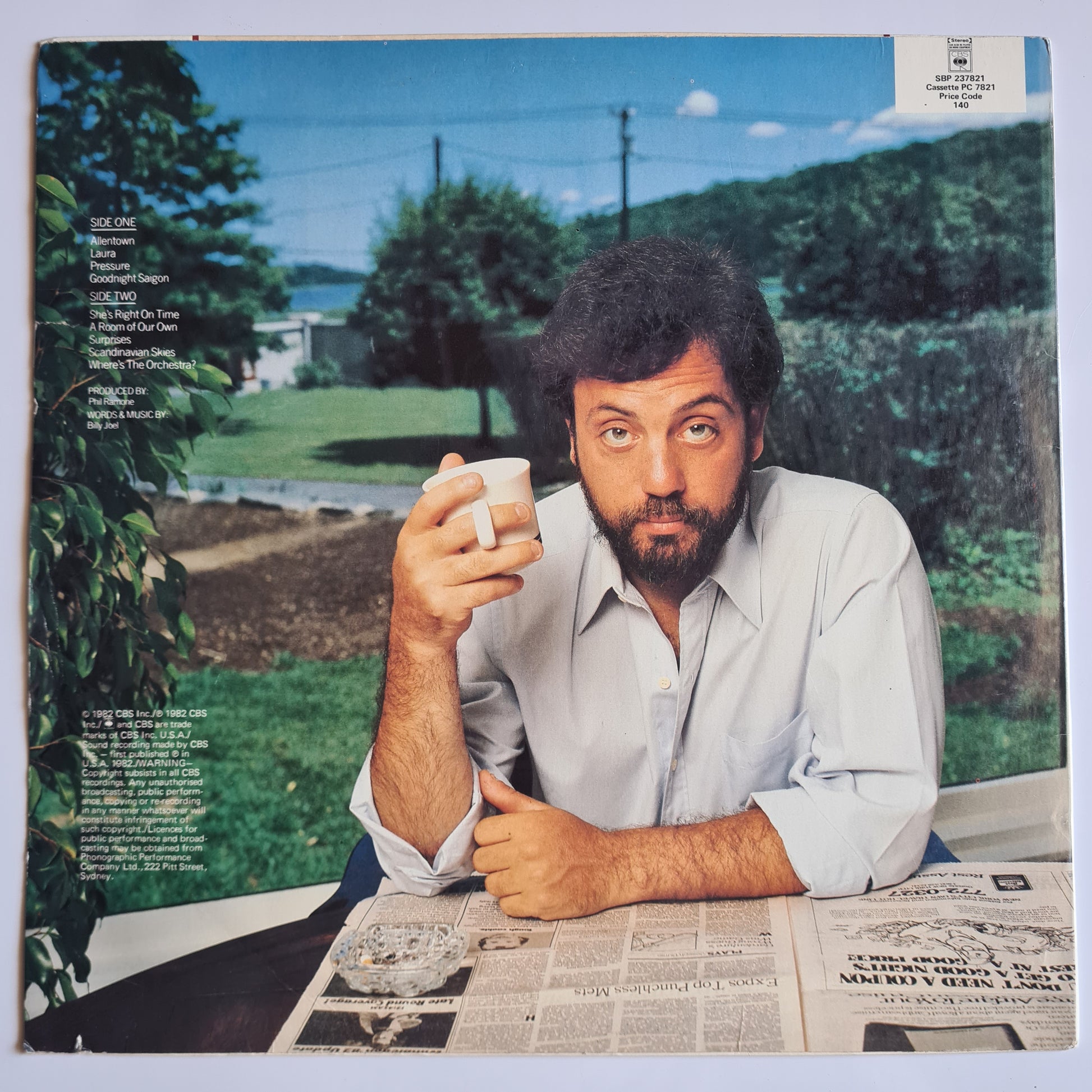 Billy Joel – The Nylon Curtain - 1982 - Vinyl Record LP - Sound Hound Records