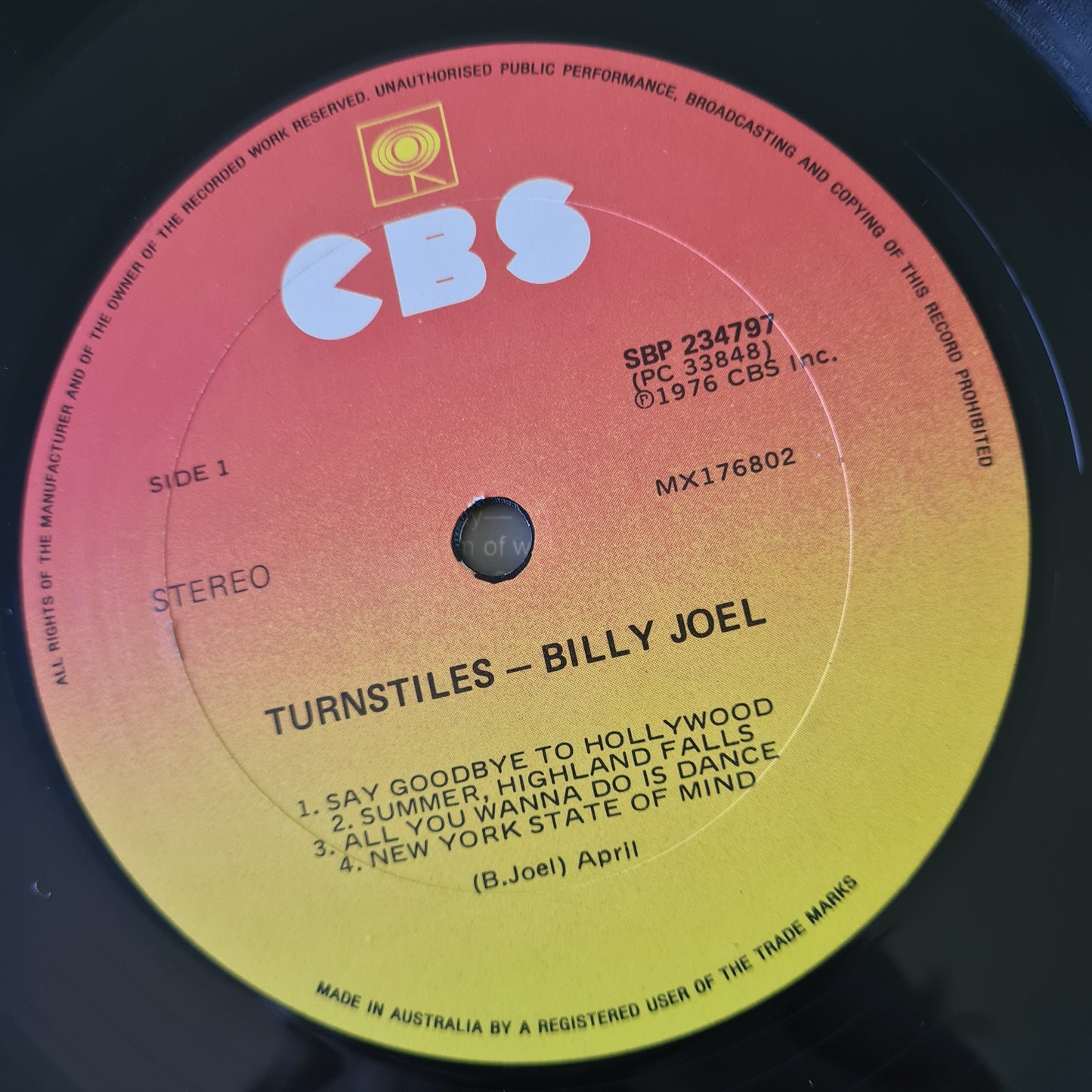 Billy Joel – Turnstiles - 1976 - Vinyl Record LP (near mint) - Sound Hound Records