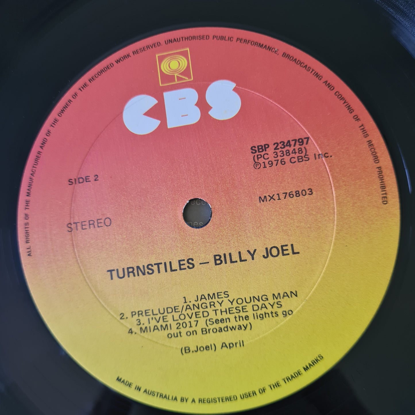 Billy Joel – Turnstiles - 1976 - Vinyl Record LP (near mint) - Sound Hound Records