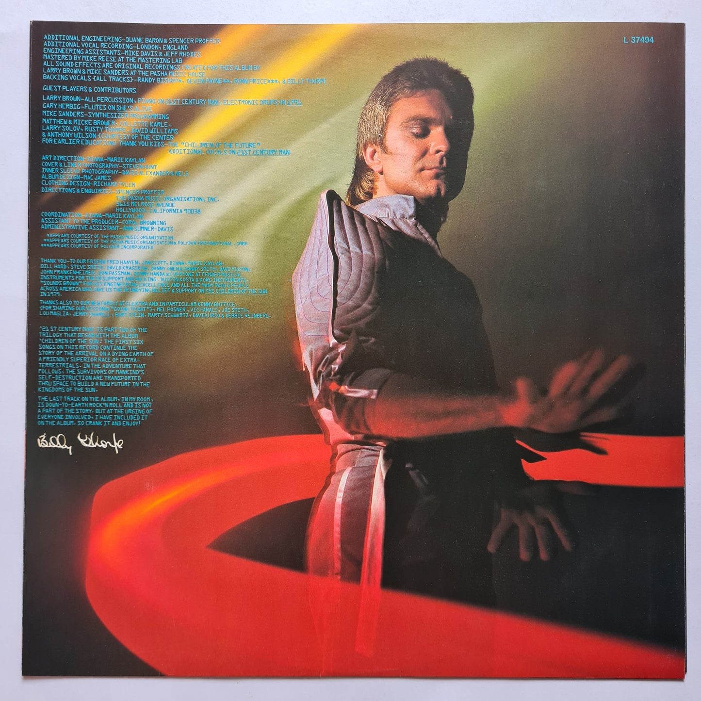 Billy Thorpe – 21st Century Man - 1980 - Vinyl Record LP (Rare Test Pressing- Near Mint) - Sound Hound Records