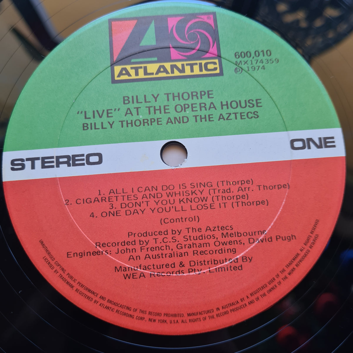 Billy Thorpe & The Aztecs (w/ Lobby Lloyde) – Steaming At The Opera House - 1974 (2LP Gatefold) - Vinyl Record - Sound Hound Records