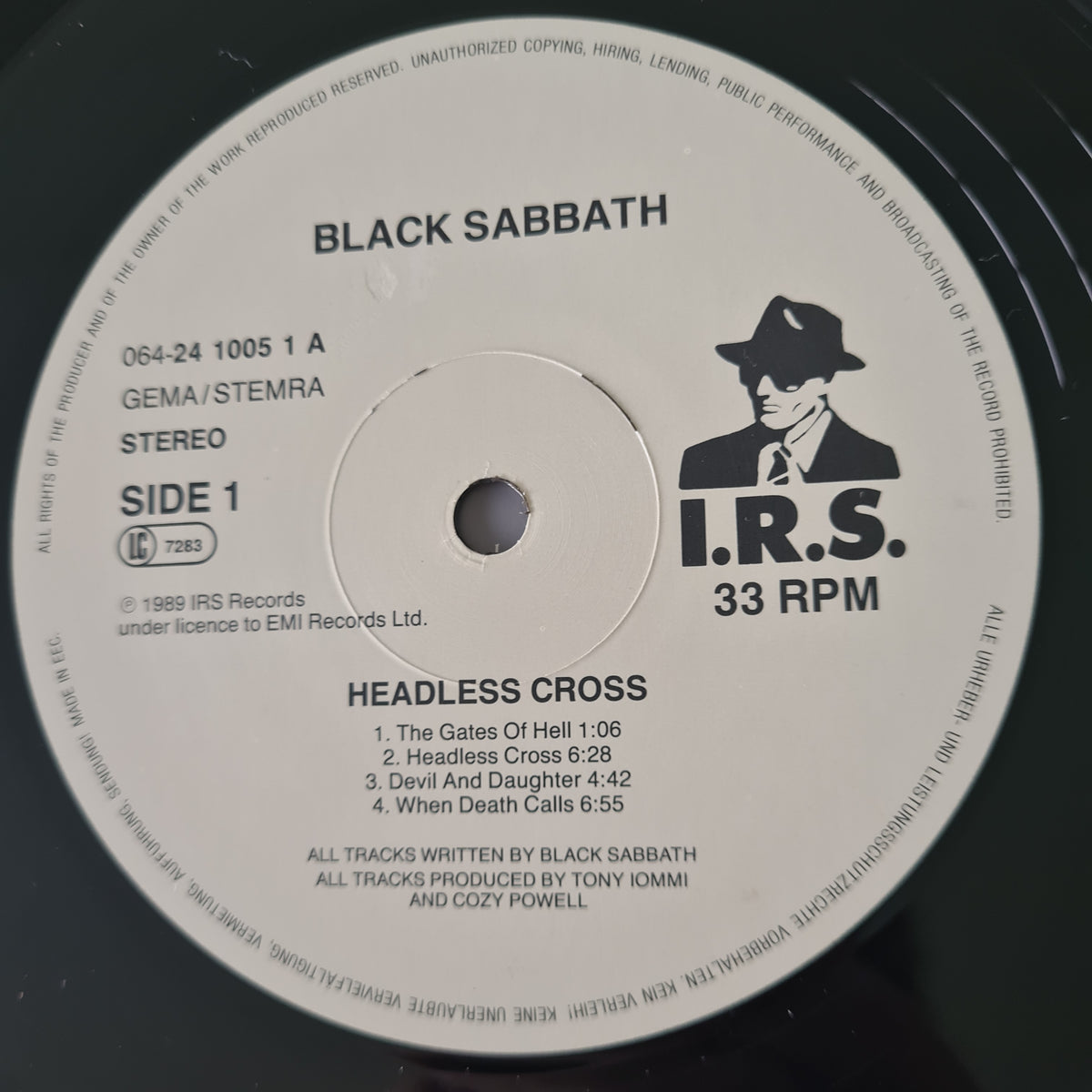 Black Sabbath – Headless Cross - 1989 (European Pressing) - Vinyl Record LP *RARE* - Sound Hound Records