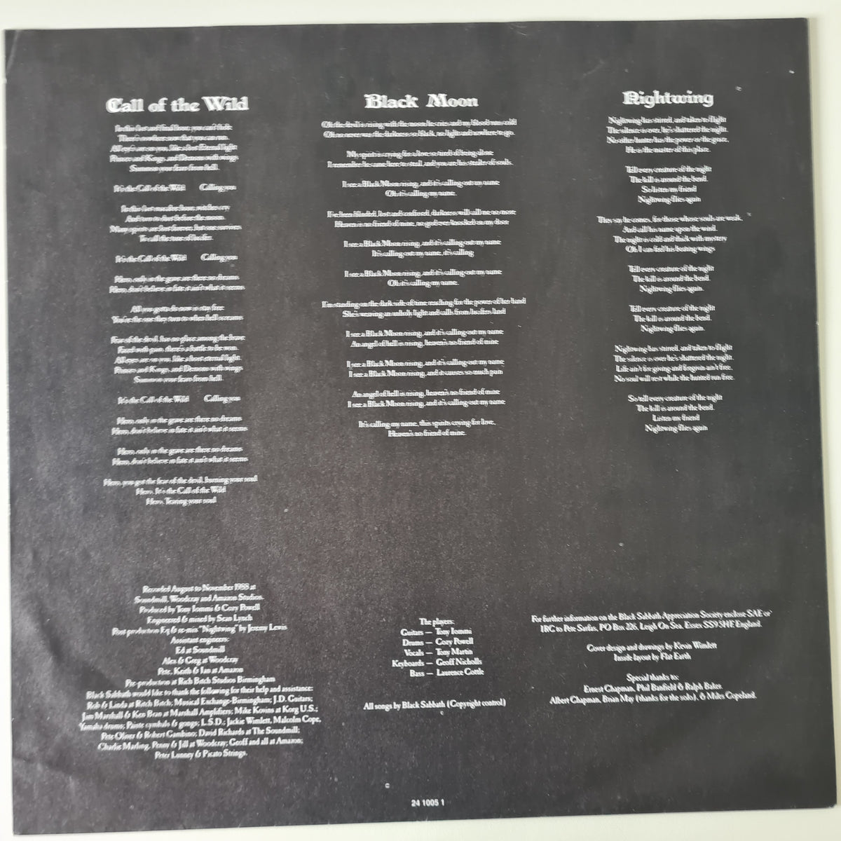 Black Sabbath – Headless Cross - 1989 (European Pressing) - Vinyl Record LP *RARE* - Sound Hound Records