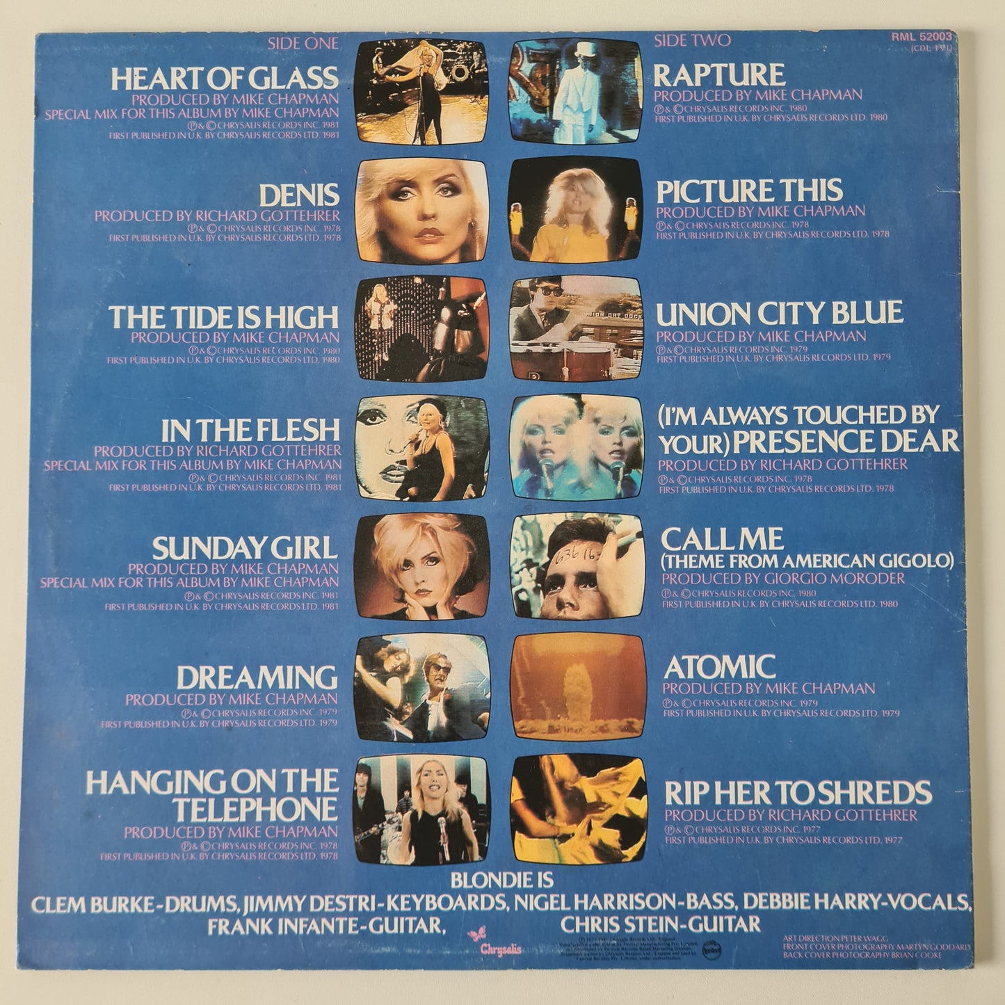 Blondie – Best Of Blondie - 1981 (Includes RARE Poster) - Vinyl Record LP (near mint) - Sound Hound Records