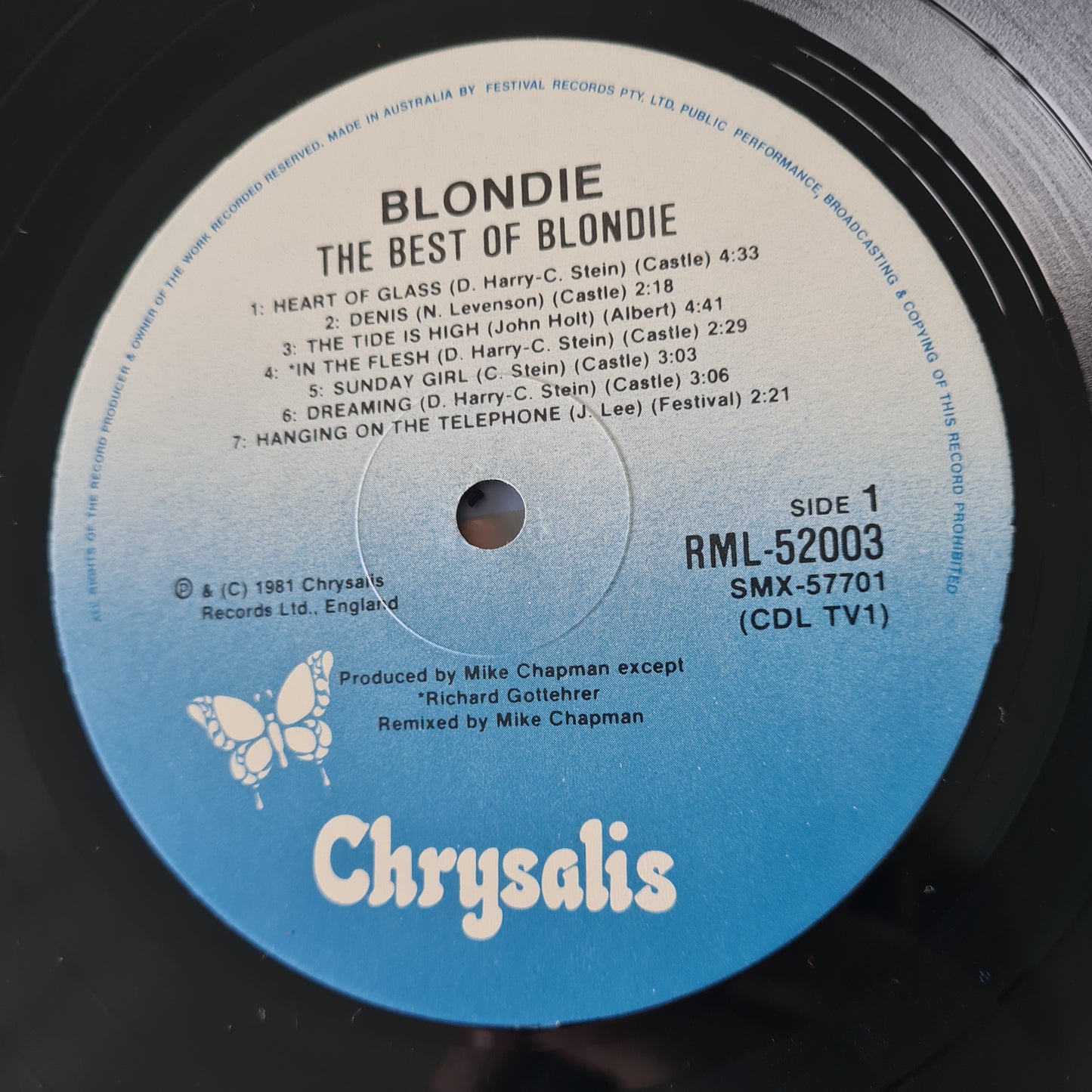Blondie – Best Of Blondie - 1981 (Includes RARE Poster) - Vinyl Record LP (near mint) - Sound Hound Records