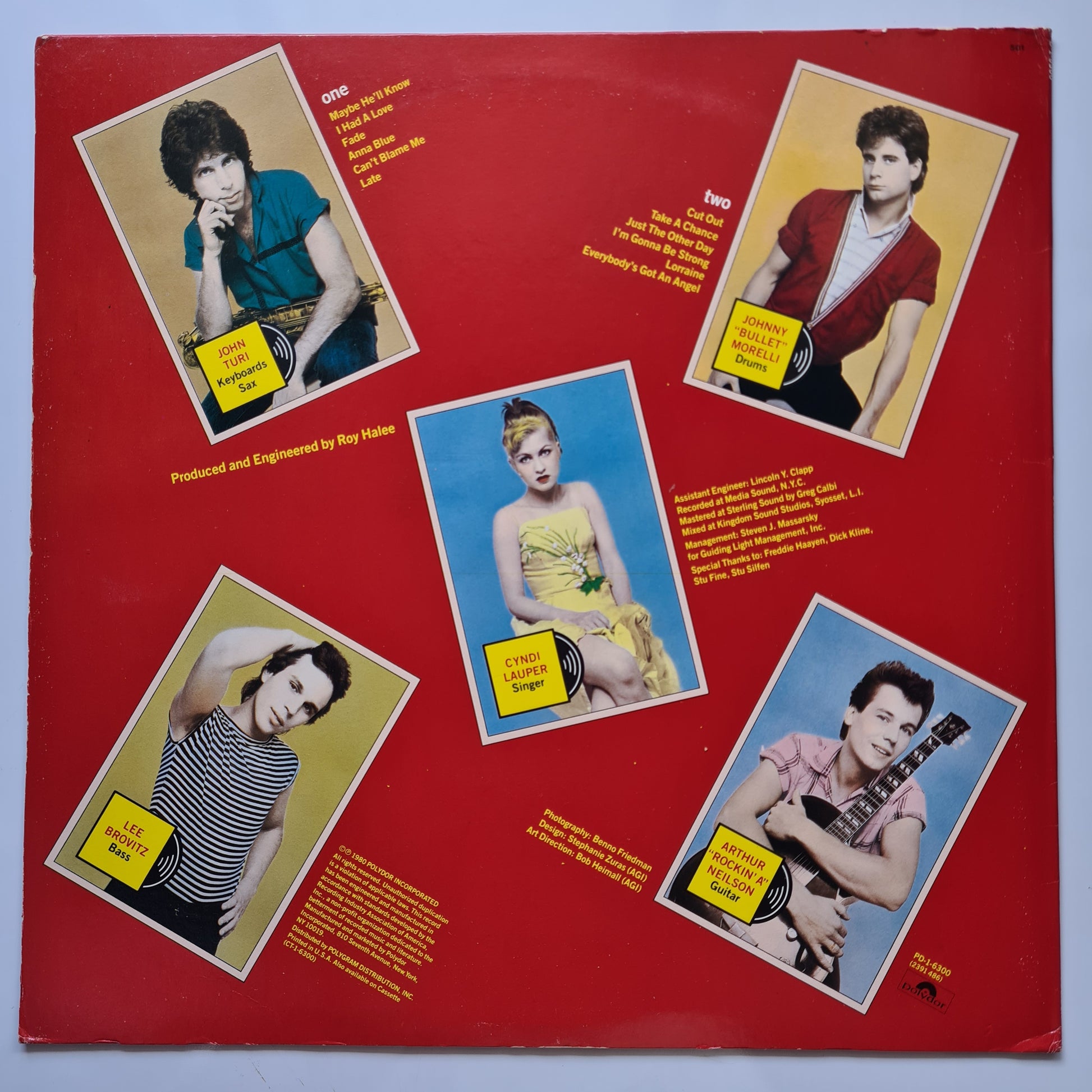 Blue Angel (Cyndi Lauper) – Blue Angel - 1980 - Vinyl Record LP - Sound Hound Records