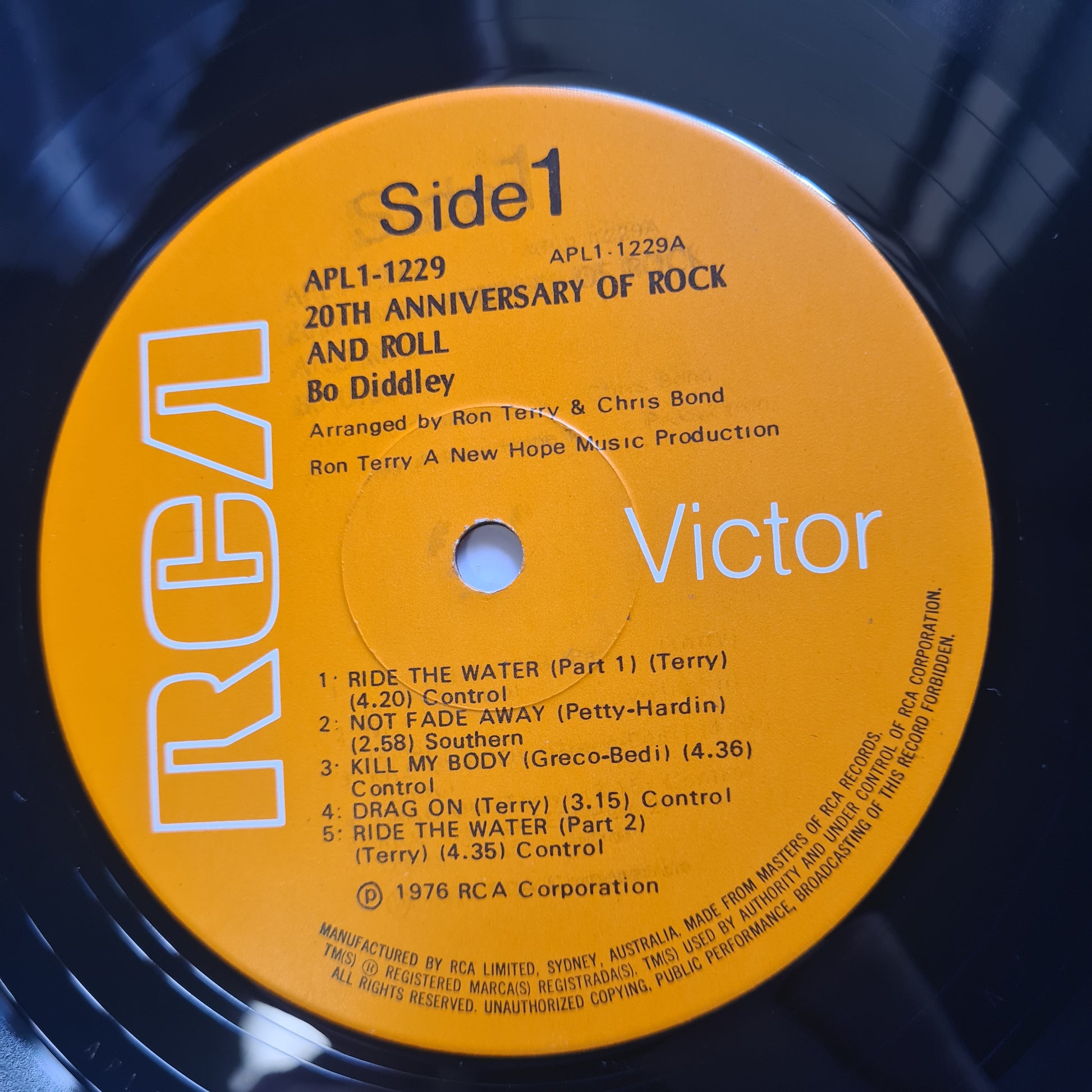 Bo Diddley – The 20th Anniversary Of Rock 'N' Roll - 1976 - Vinyl Record LP - Sound Hound Records