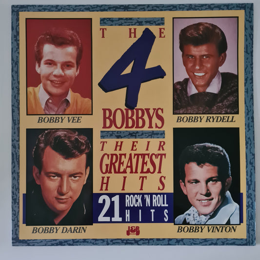Bobby Vee / Bobby Rydell / Bobby Darin / Bobby Vinton ‎– The 4 Bobbys: Their Greatest Hits- 1980 - Vinyl Record LP - Sound Hound Records
