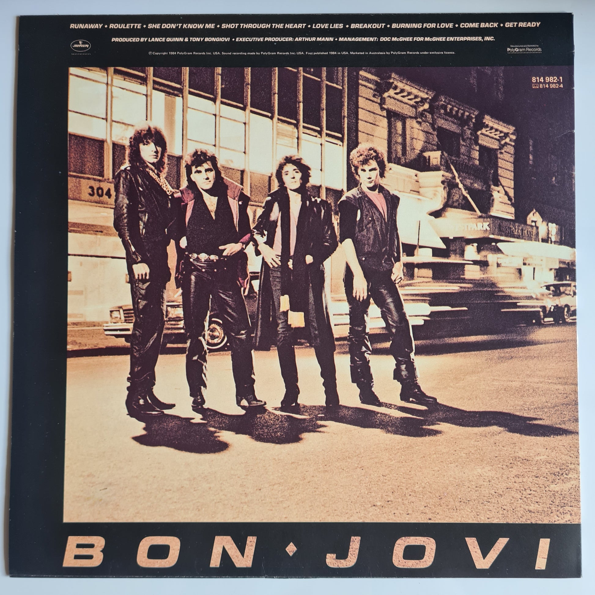 Bon Jovi – Bon Jovi - 1984 - Vinyl Record LP - Sound Hound Records