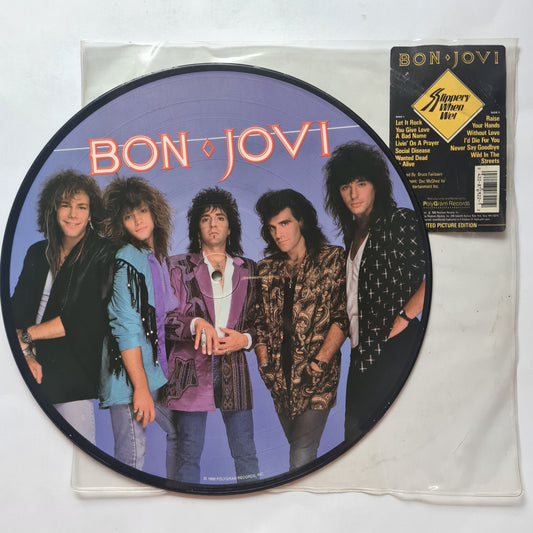 Bon Jovi – Slippery When Wet (Limited Edition Picture Disc) - 1986 - Vinyl Record LP - Sound Hound Records