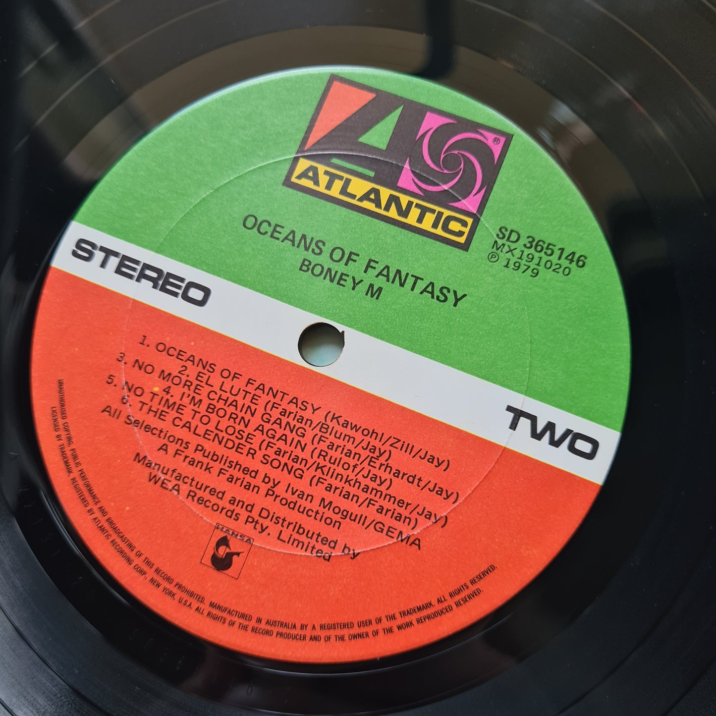 Boney M. – Oceans Of Fantasy - 1979 - Vinyl Record LP - Sound Hound Records