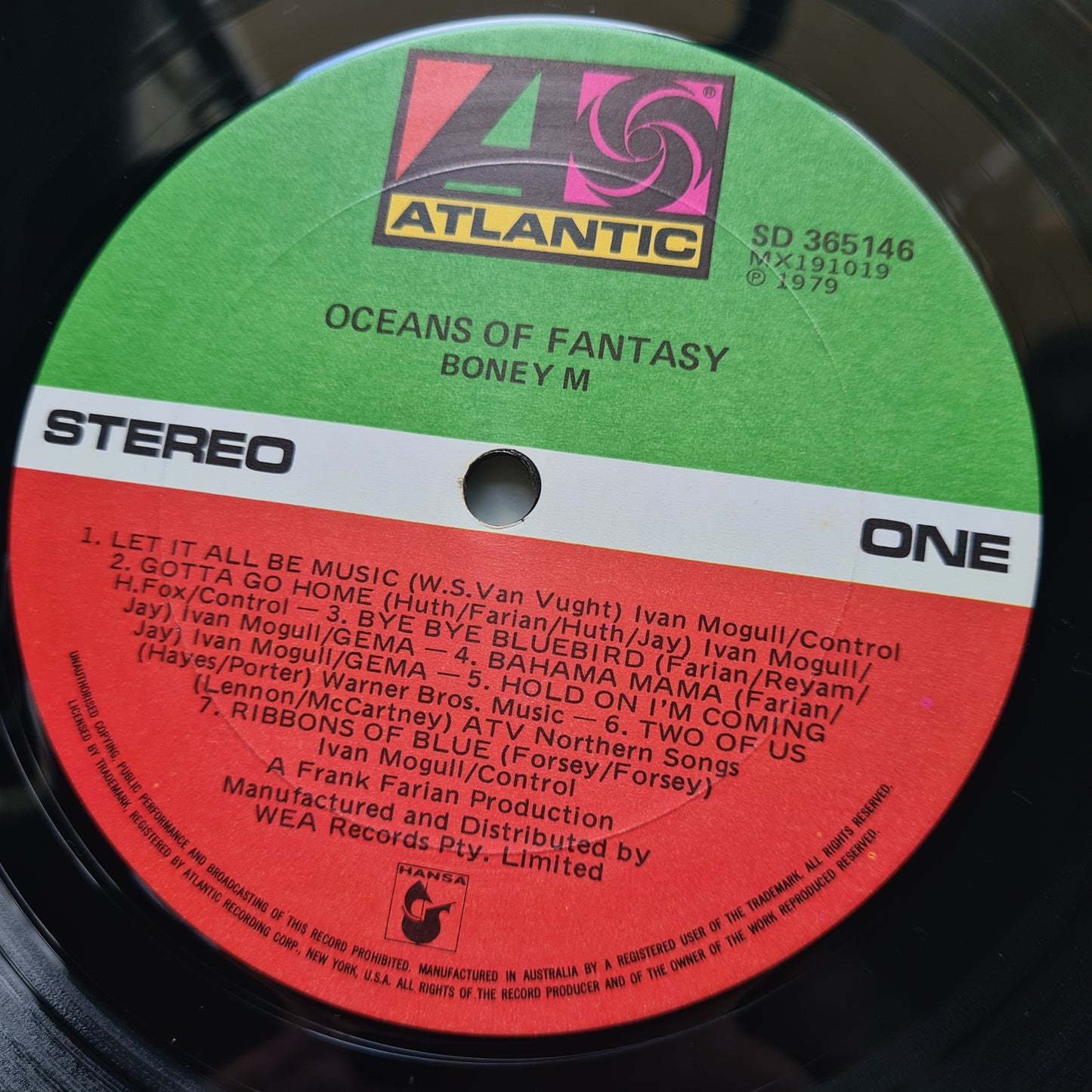 Boney M. – Oceans Of Fantasy - 1979 - Vinyl Record LP - Sound Hound Records
