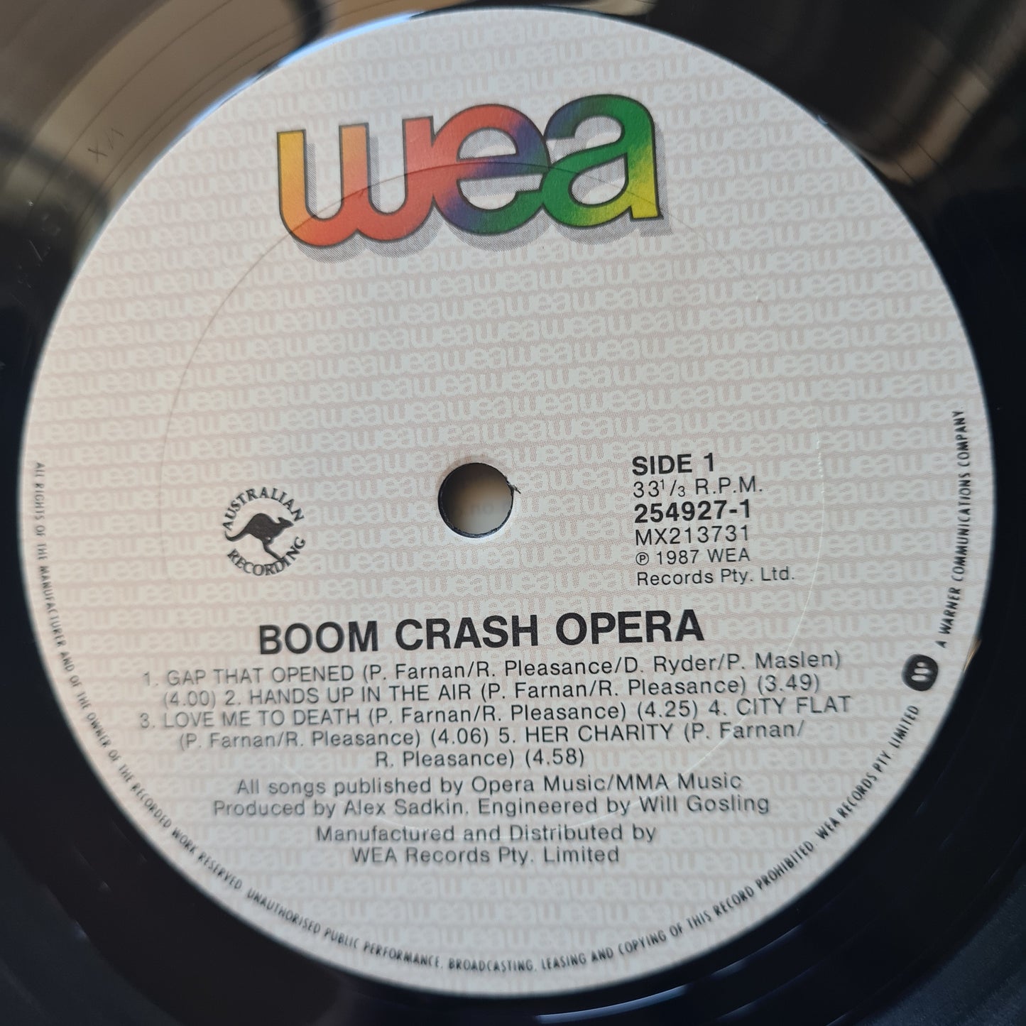 Boom Crash Opera – Boom Crash Opera (SIGNED BY DALE RYDER) - 1987 - Vinyl Record LP - Sound Hound Records
