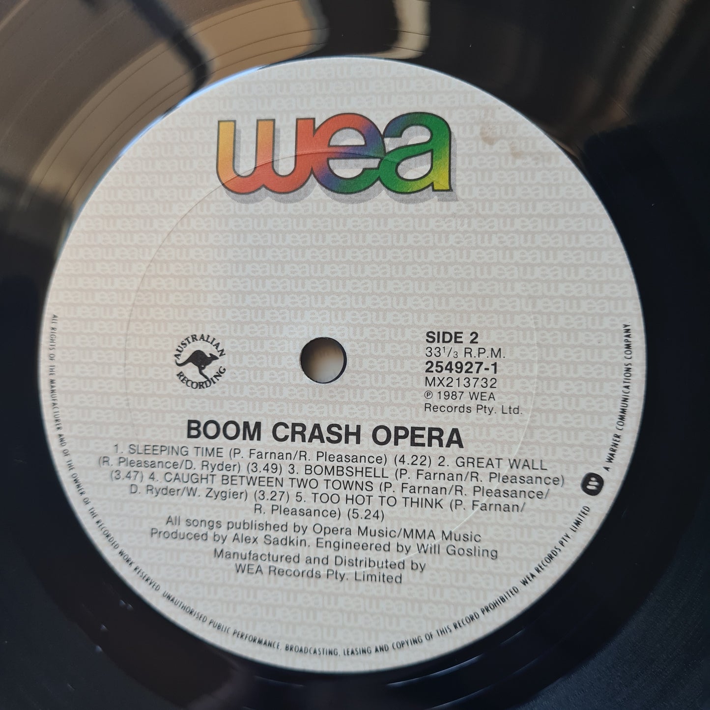 Boom Crash Opera – Boom Crash Opera (SIGNED BY DALE RYDER) - 1987 - Vinyl Record LP - Sound Hound Records