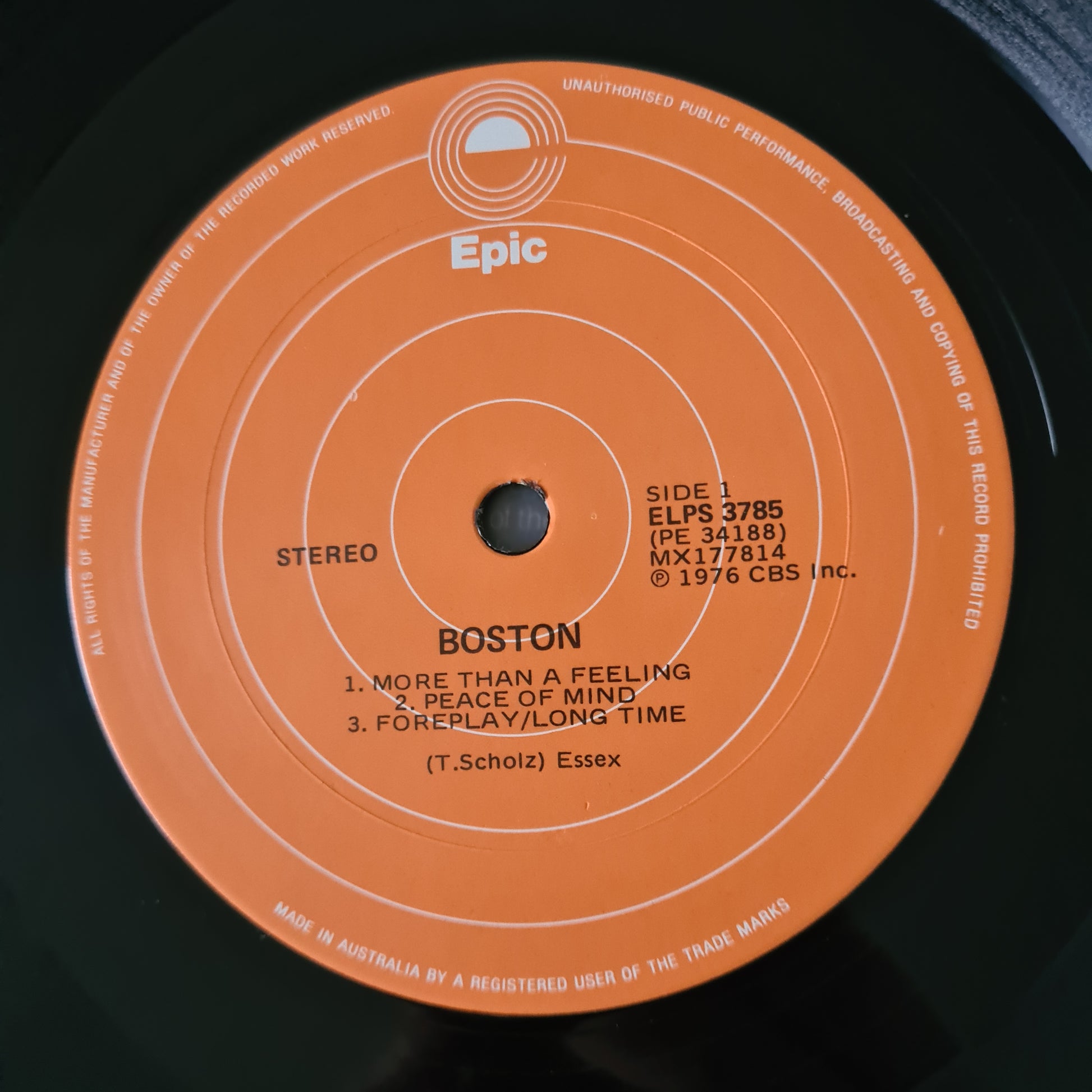 Boston – Boston (Debut Album) - 1976 - Vinyl Record LP - Sound Hound Records