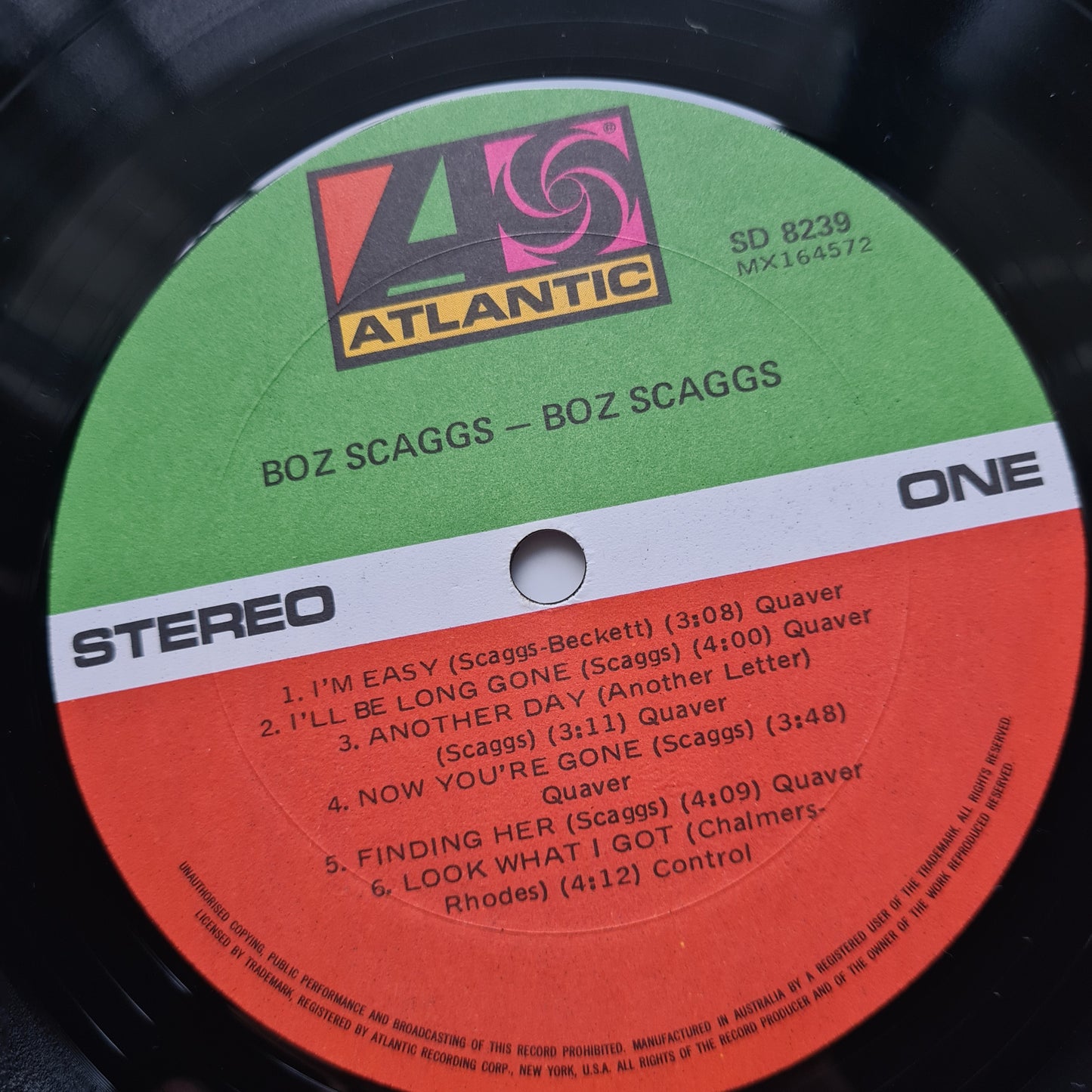 Boz Scaggs – Boz Scaggs - 1969 - Vinyl Record LP - Sound Hound Records