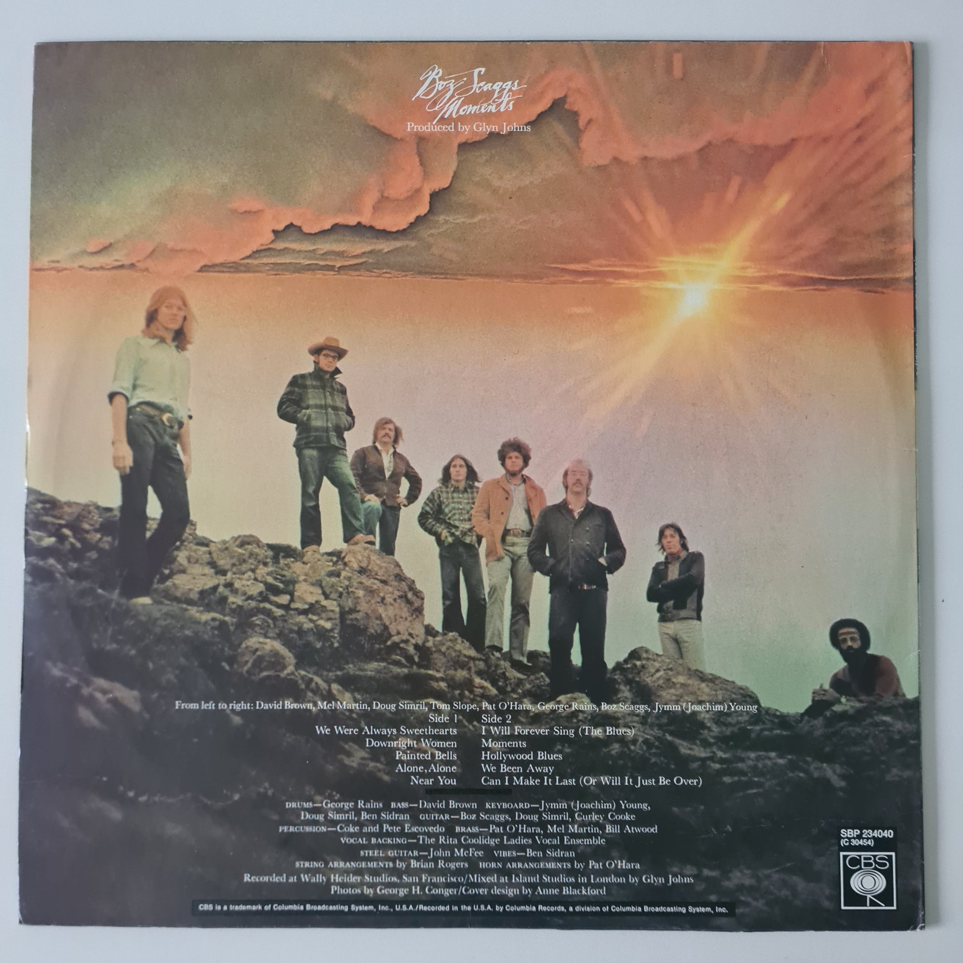 Boz Scaggs – Moments - 1971 - Vinyl Record LP - Sound Hound Records