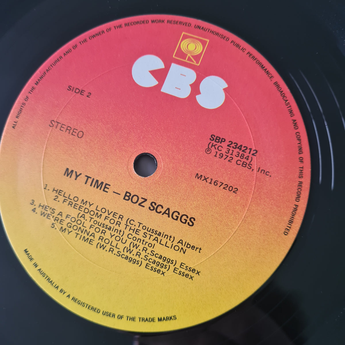 Boz Scaggs – My Time - 1972 - Vinyl Record LP - Sound Hound Records