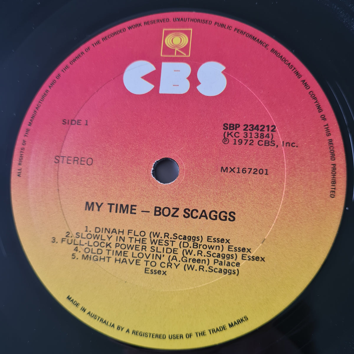 Boz Scaggs – My Time - 1972 - Vinyl Record LP - Sound Hound Records