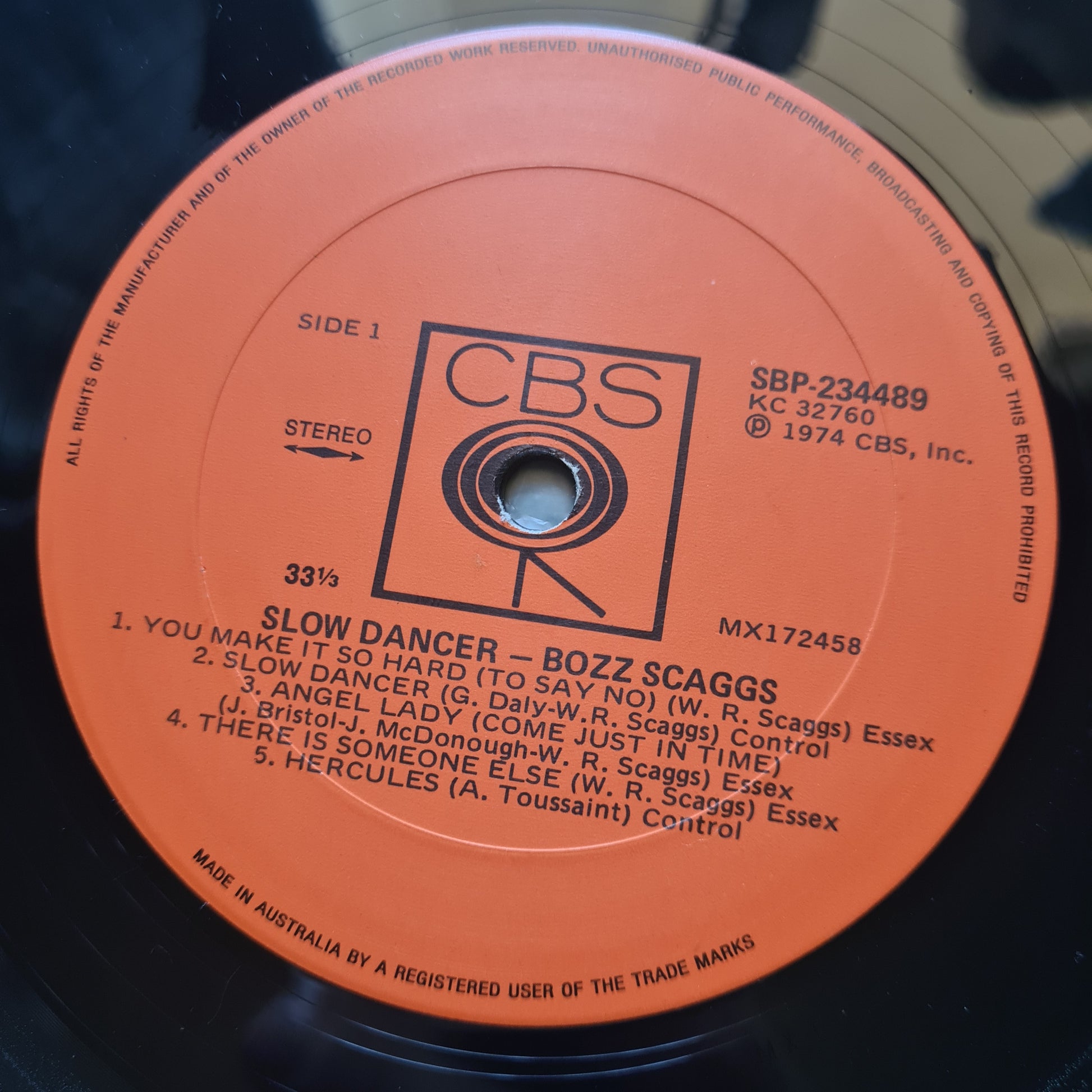 Boz Scaggs – Slow Dancer - 1974 - Vinyl Record LP - Sound Hound Records