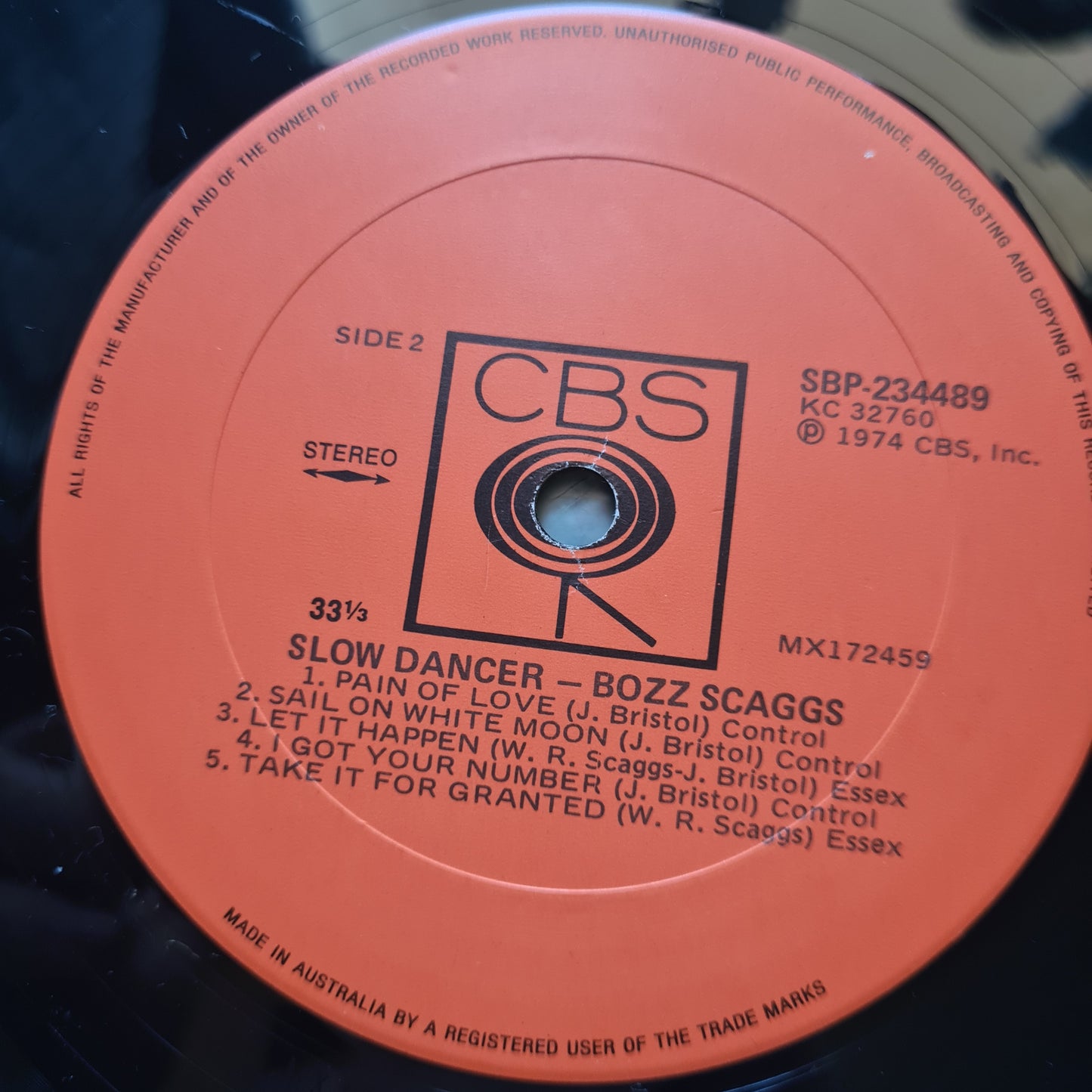 Boz Scaggs – Slow Dancer - 1974 - Vinyl Record LP - Sound Hound Records