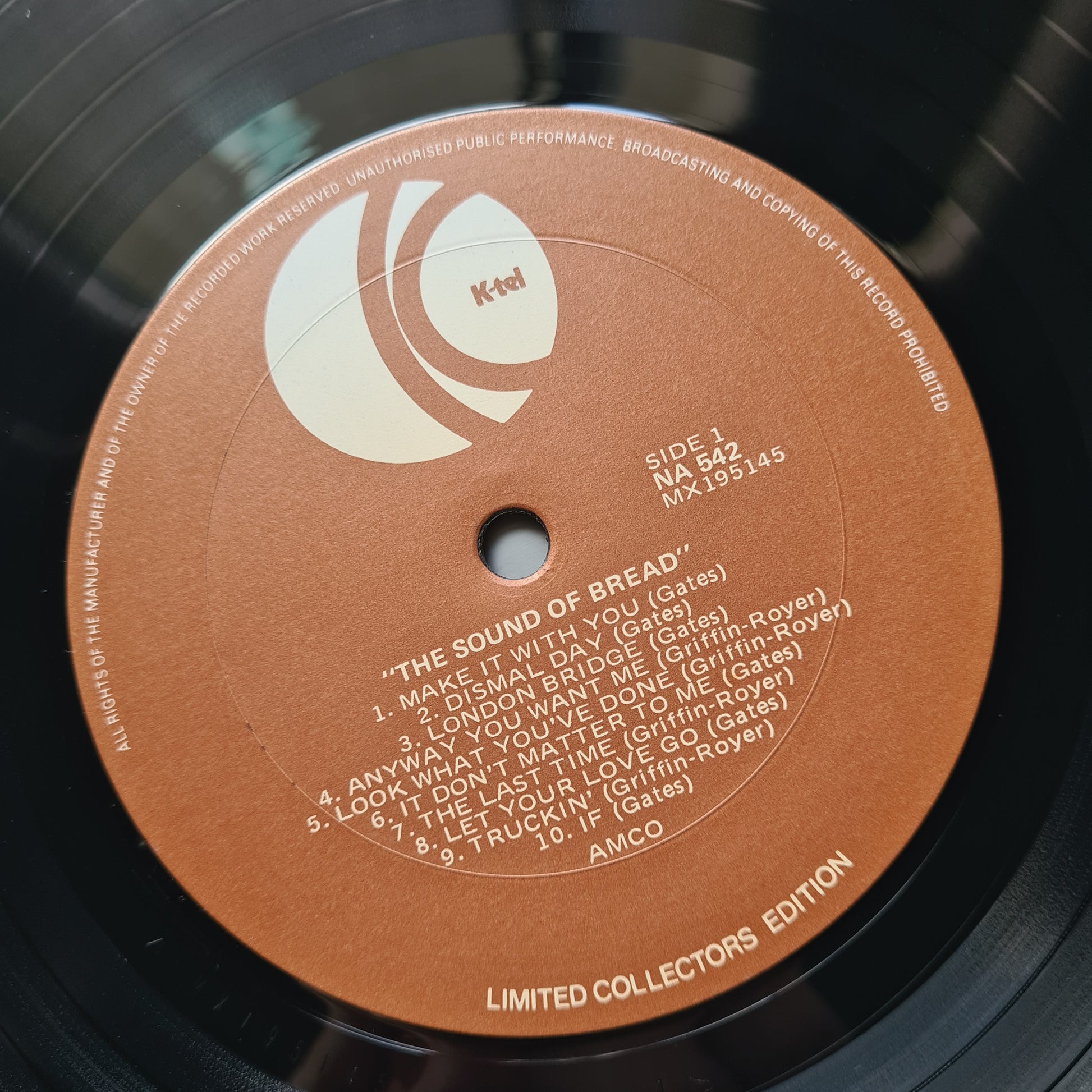 Bread – The Sound Of Bread - 1979 - Vinyl Record LP - Sound Hound Records