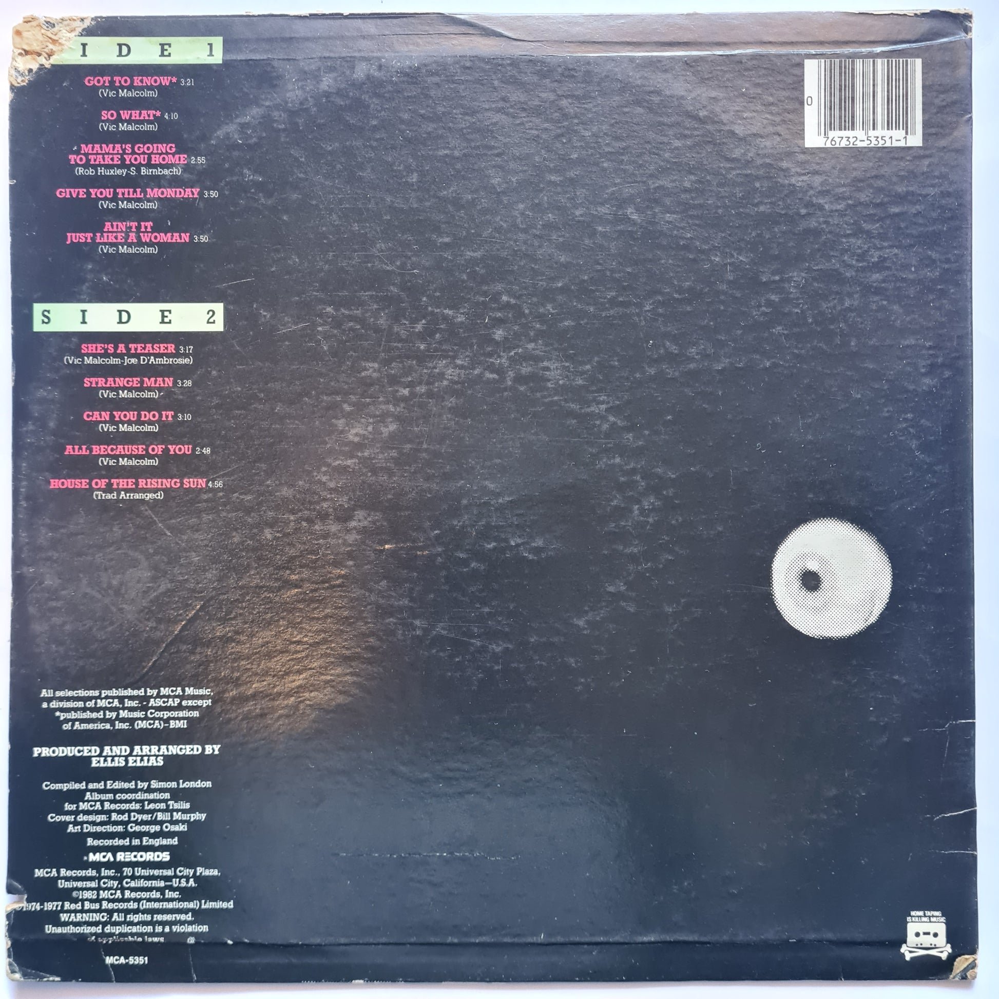 Brian Johnson (Geordie, AC/DC) – Strange Man - 1982 - Vinyl Record LP - Sound Hound Records