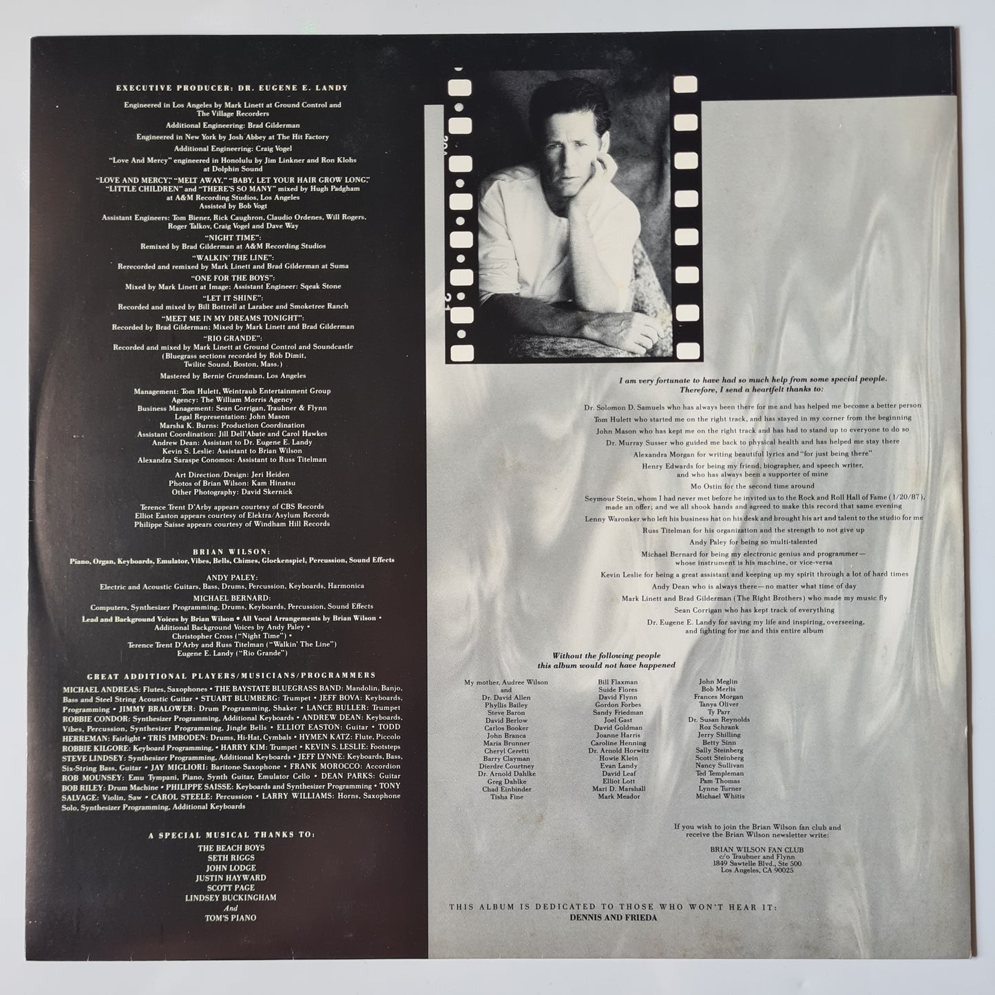 Brian Wilson (Beach Boys) – Brian Wilson - 1988 - Vinyl Record LP - Sound Hound Records