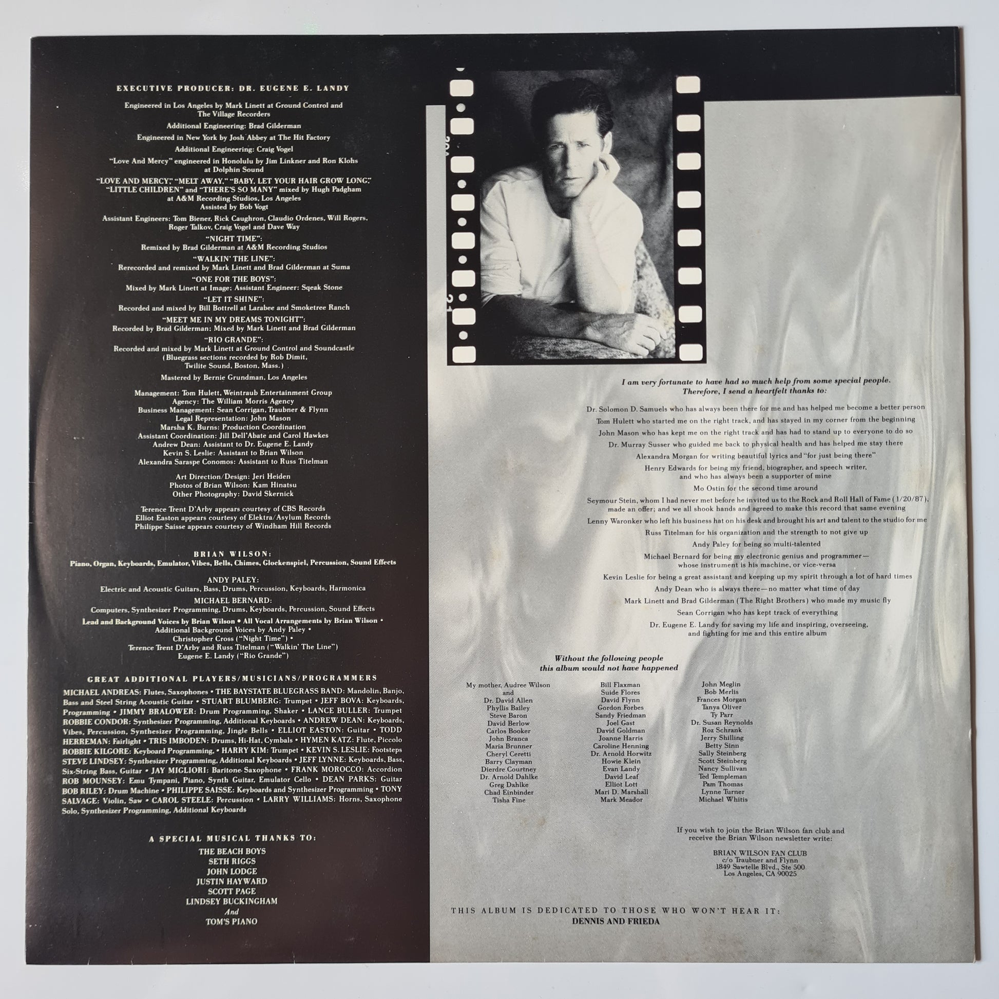 Brian Wilson (Beach Boys) – Brian Wilson - 1988 - Vinyl Record LP - Sound Hound Records