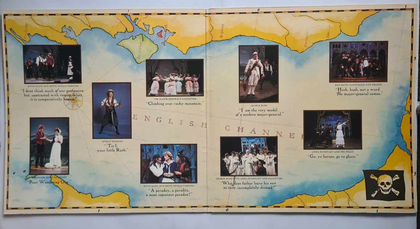 Broadway Cast (Linda Ronstadt) – Gilbert & Sullivan's The Pirates Of Penzance - 1981 (Gatefold) - Vinyl Record 2LP - Sound Hound Records