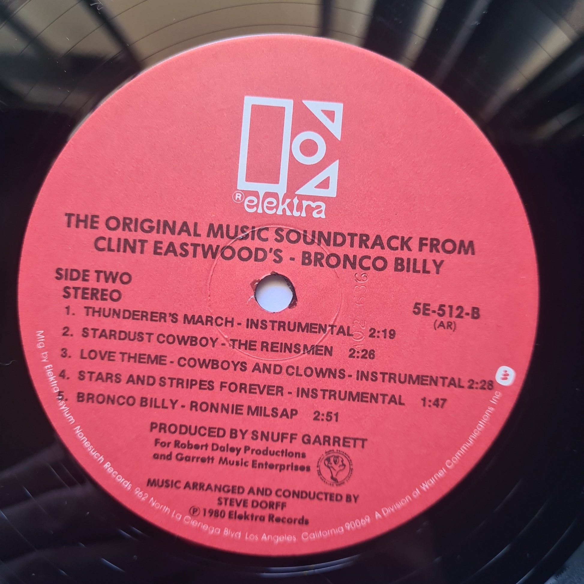 Bronco Billy – Original Soundtrack Music From Clint Eastwood's Film - 1980 - Vinyl Record LP - Sound Hound Records