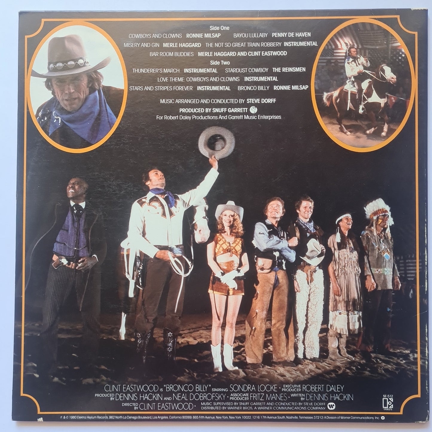 Bronco Billy – Original Soundtrack Music From Clint Eastwood's Film - 1980 - Vinyl Record LP - Sound Hound Records