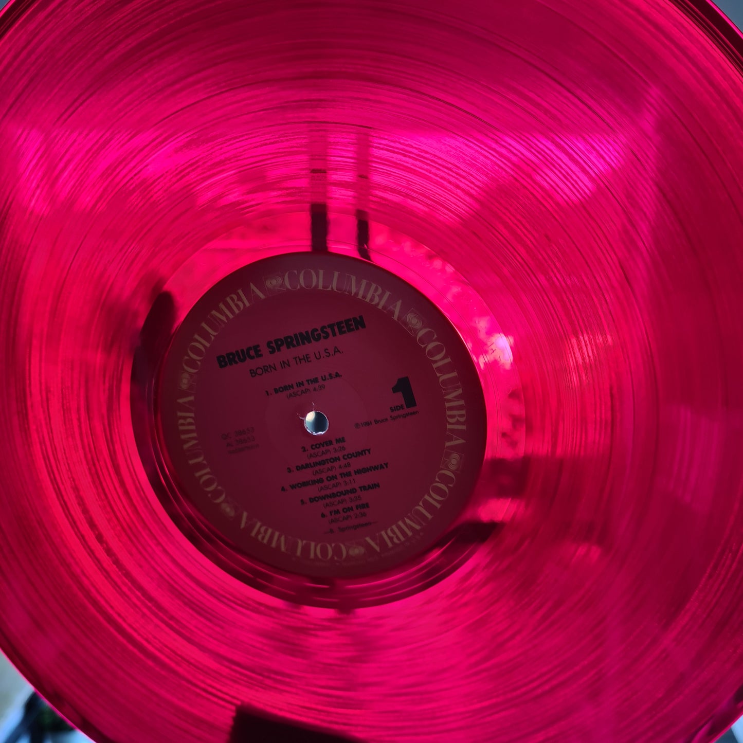 Bruce Springsteen – Born In The USA - 1984 (2024 Limited Edition 40th Anniversary, Red Translucent Vinyl, European Pressing) - Vinyl Record LP - Sound Hound Records