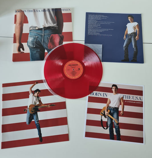 Bruce Springsteen – Born In The USA - 1984 (2024 Limited Edition 40th Anniversary, Red Translucent Vinyl, European Pressing) - Vinyl Record LP - Sound Hound Records