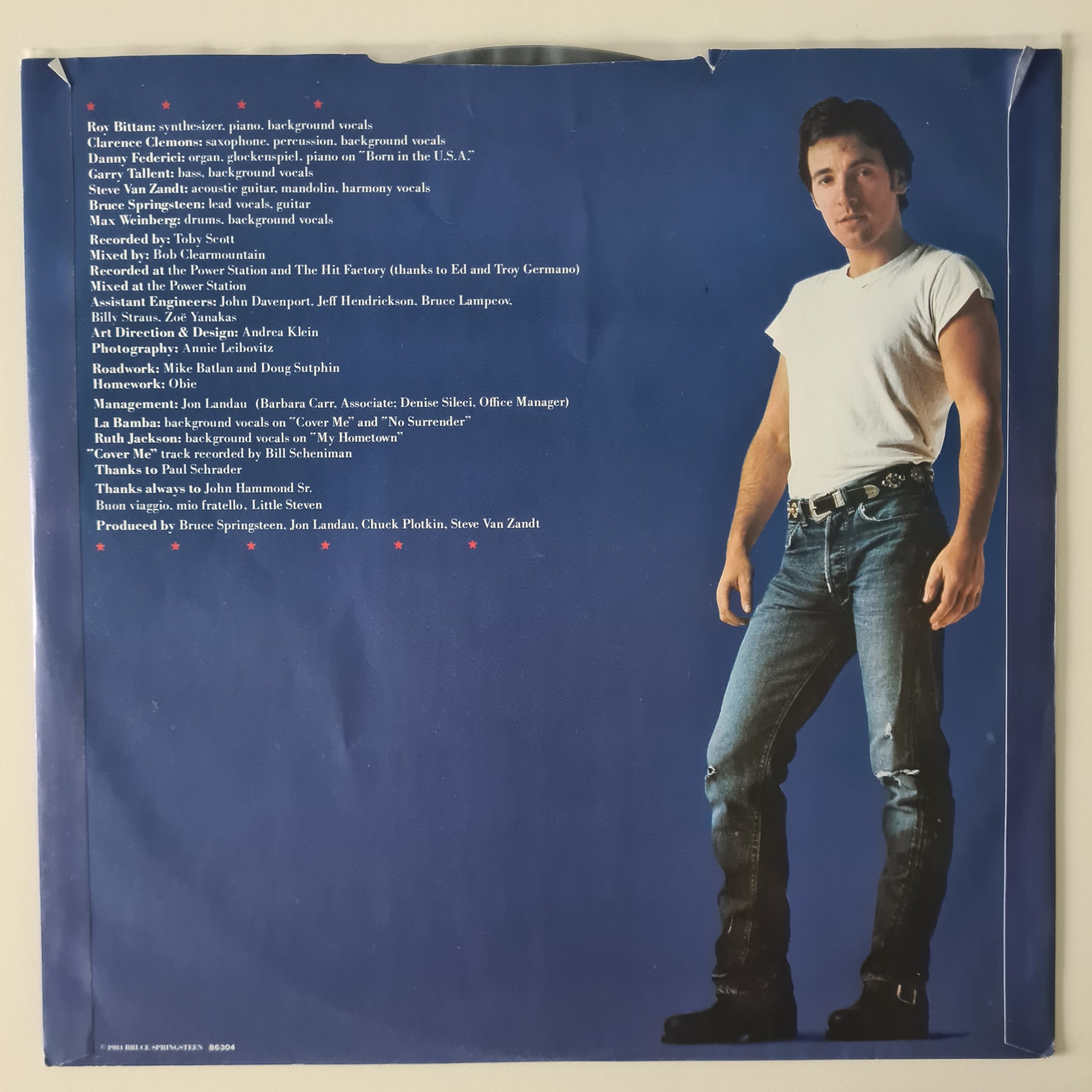 Bruce Springsteen – Born In The USA - 1984 (UK Pressing) - Vinyl Record LP - Sound Hound Records