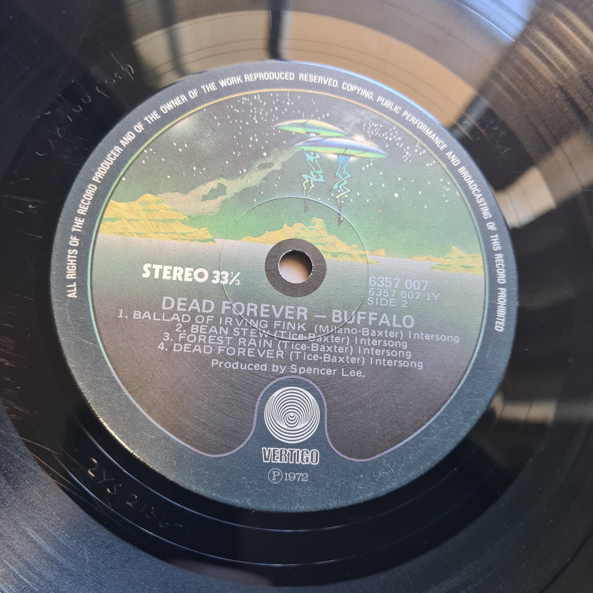 Buffalo – Dead Forever - 1972 (2nd Pressing, vertigo spaceship label - Vinyl Record LP *RARE* - Sound Hound Records