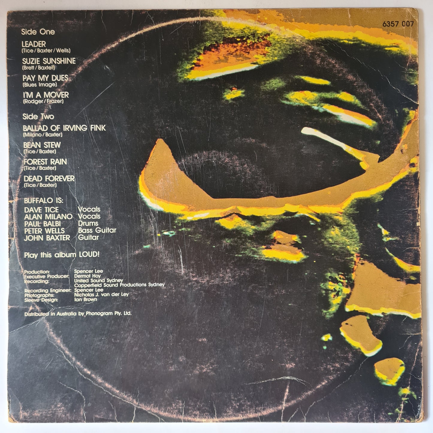 Buffalo – Dead Forever - 1972 (First Pressing, vertigo swirl label - Vinyl Record LP *RARE* - Sound Hound Records